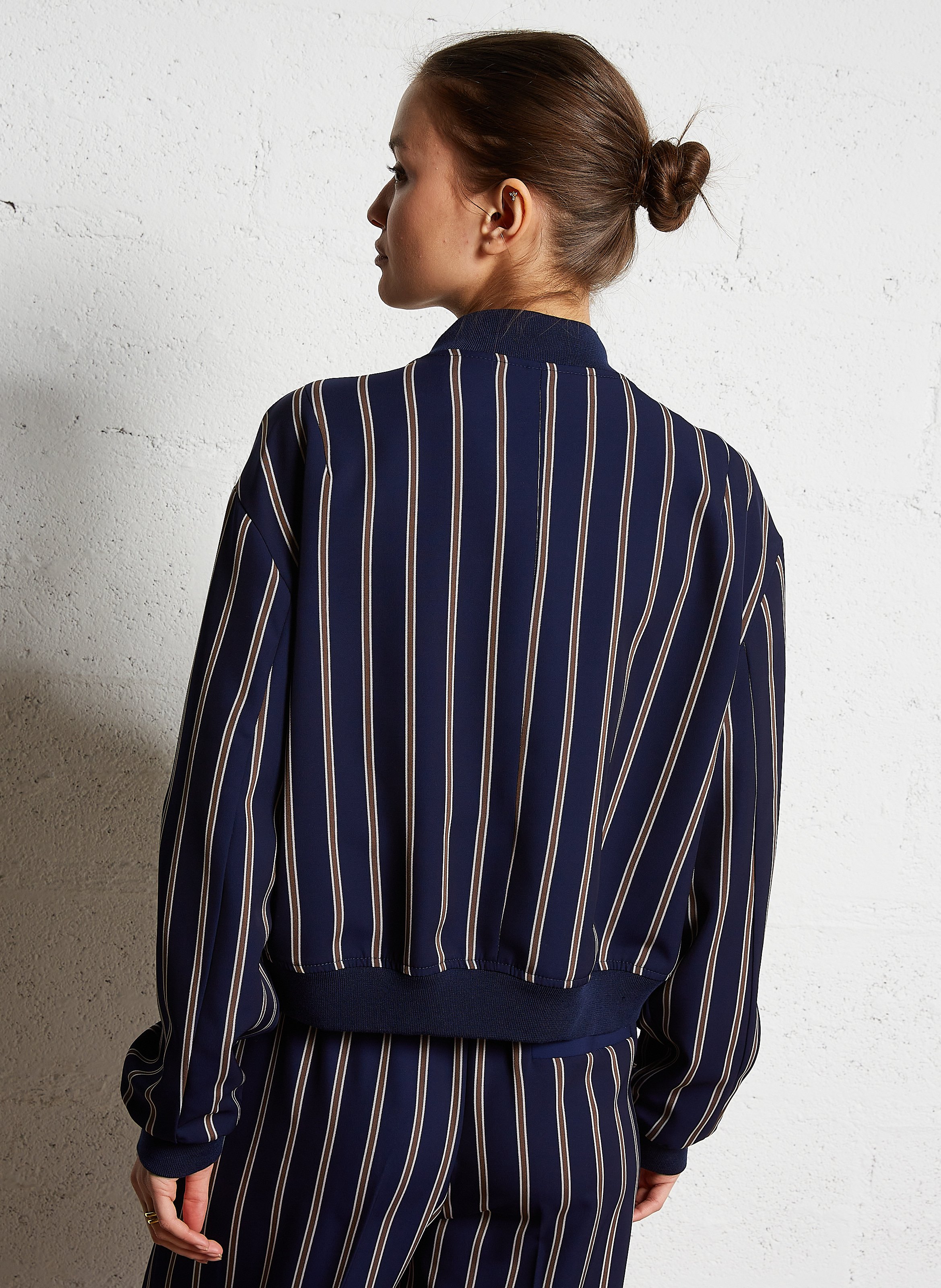 Short striped jacket IMPERIAL Blue