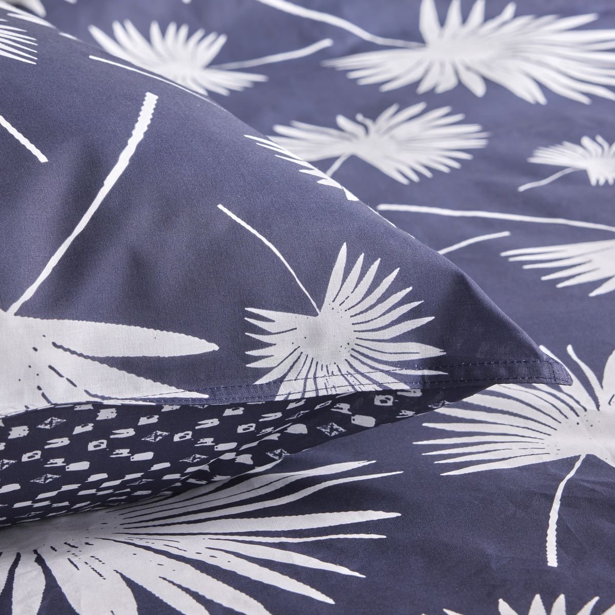 Printed cotton bed set TODAY LINGE DE MAISON Blue