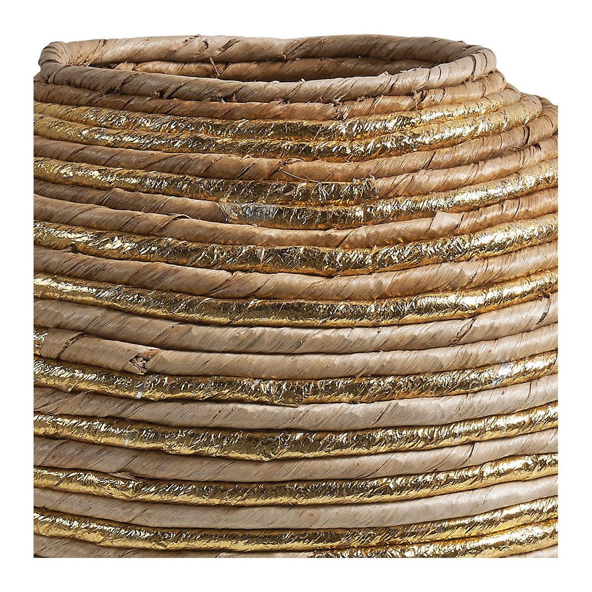 Jarre décorative abaca BLANC D'IVOIRE Beige