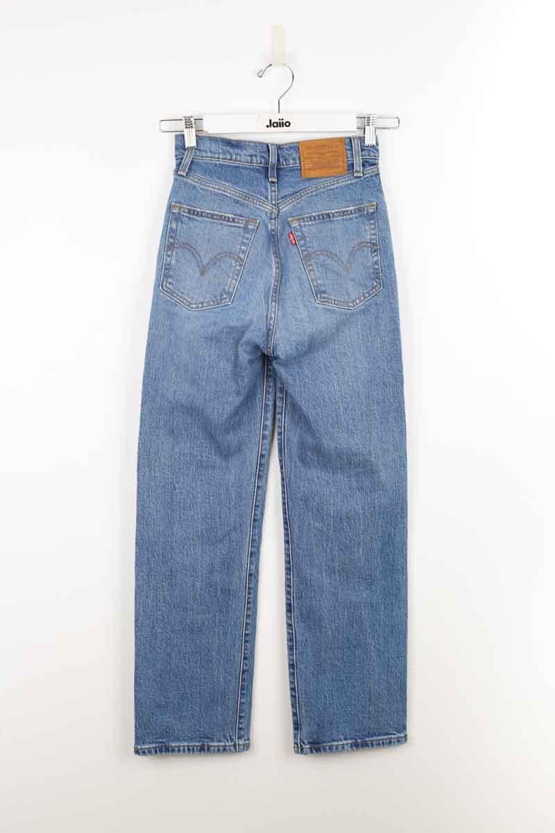 Cotton straight jeans LEVI'S - Seconde main Blue