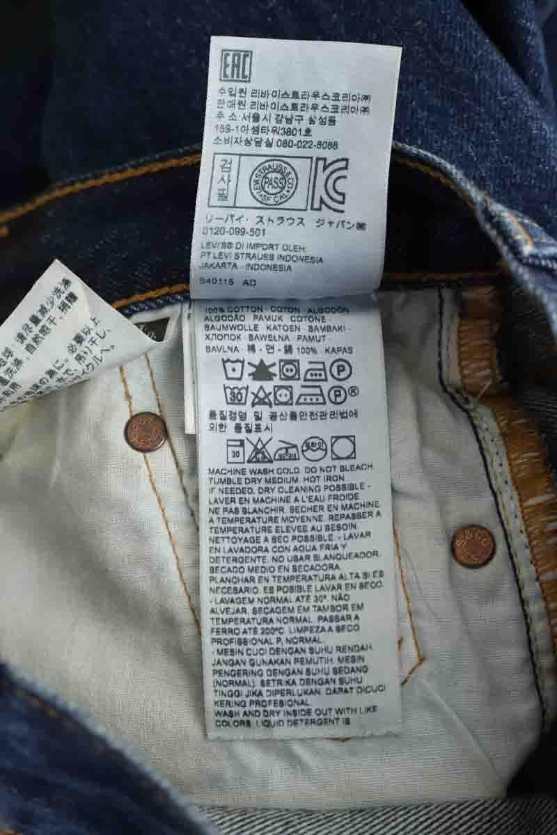 501 slim jeans in cotton LEVI'S - Seconde main Blue