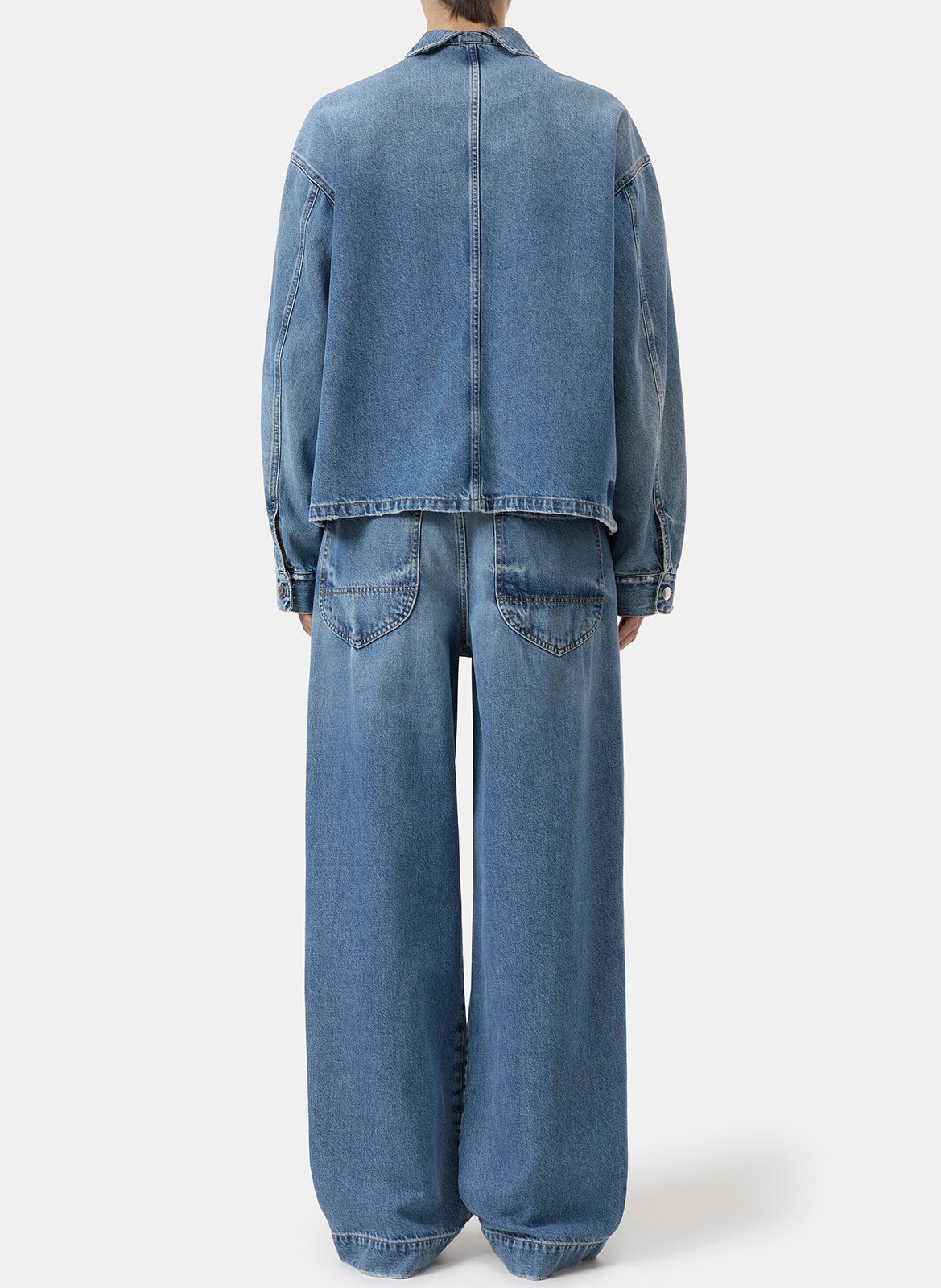 Veste droite en coton mélangé CLOSED Bleu