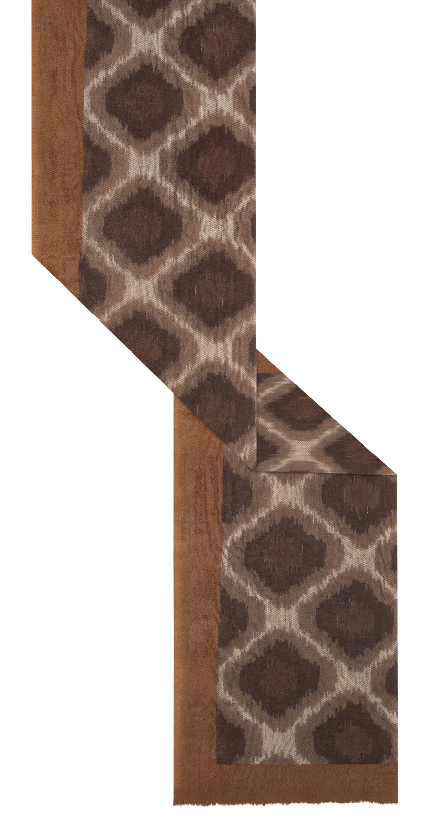 Bedruckter Wollmix-Schal GERARD DAREL Braun