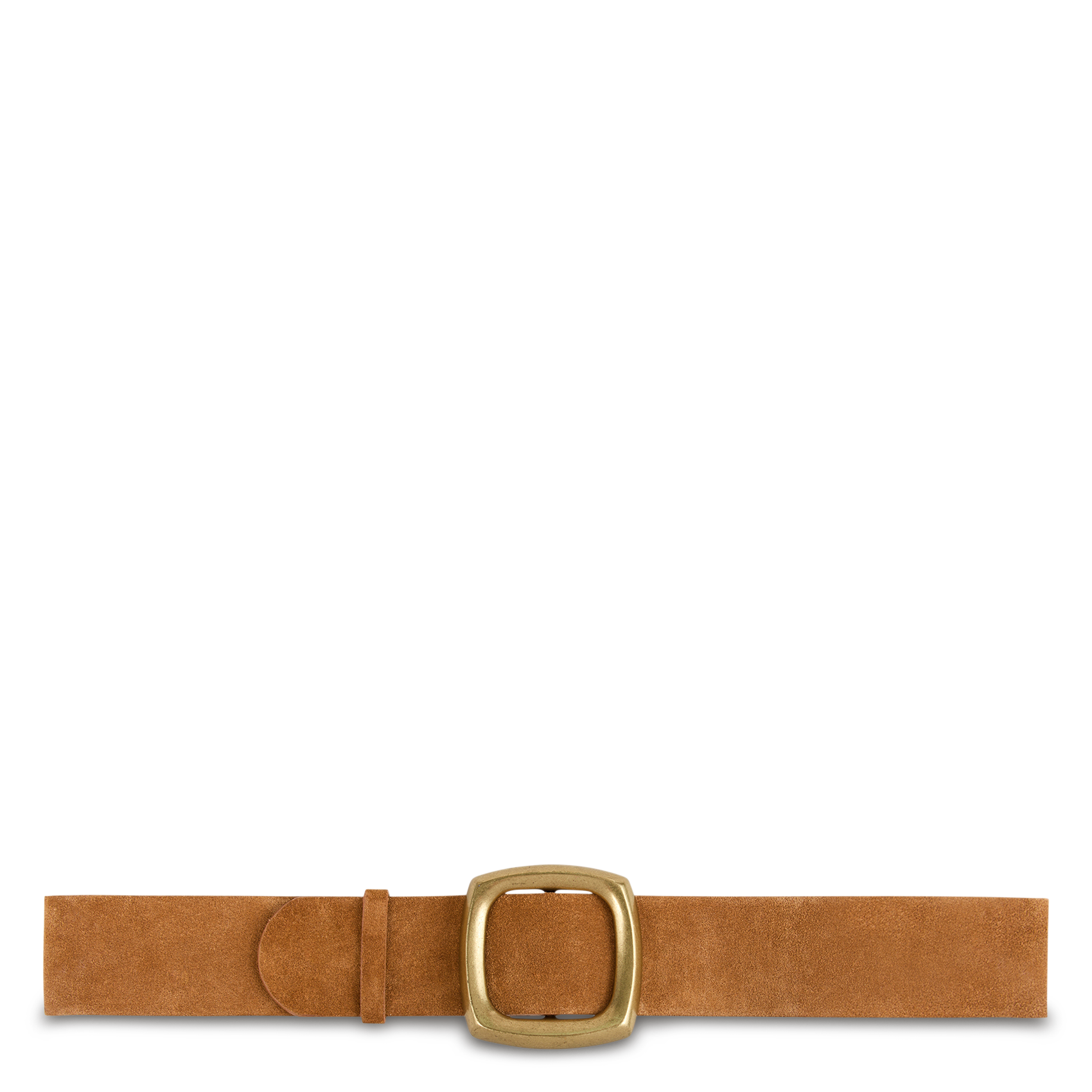 Leren ceintuur met vierkante gesp BA&SH