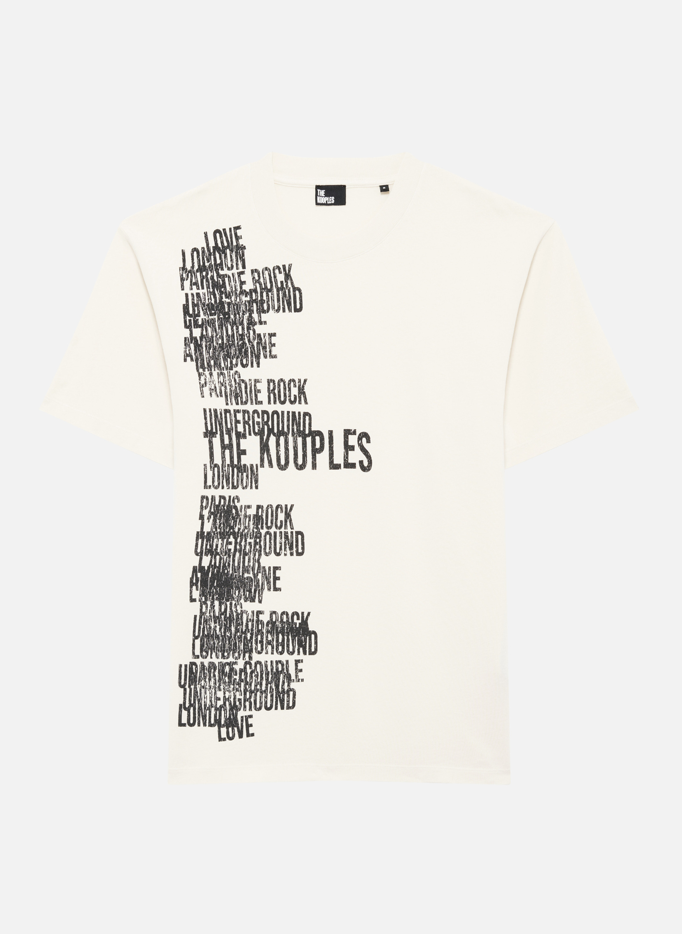 T-shirt avec sérigraphie the kooples THE KOOPLES Beige