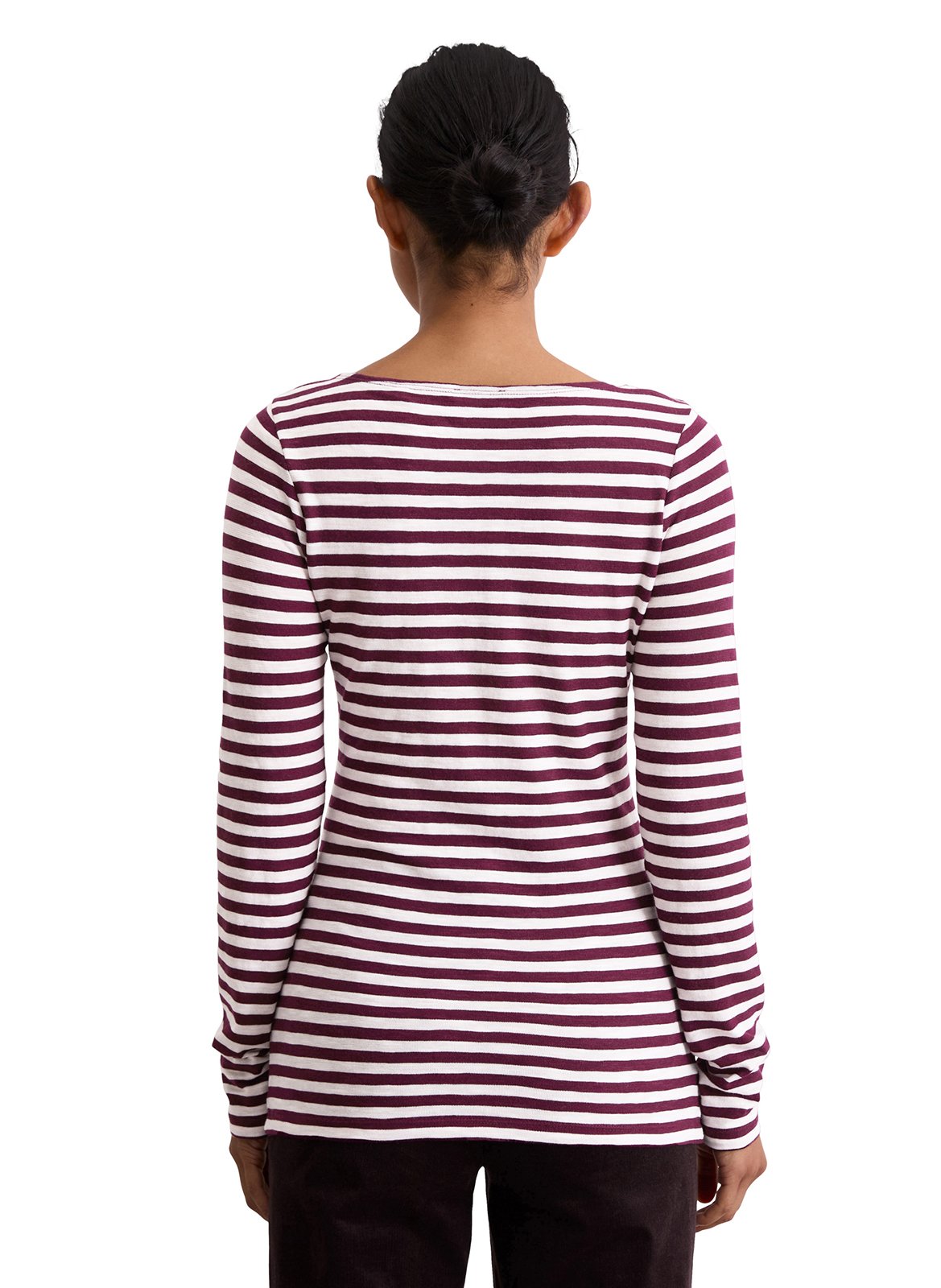 Camiseta recta de algodón a rayas MARC O'POLO Multicolor