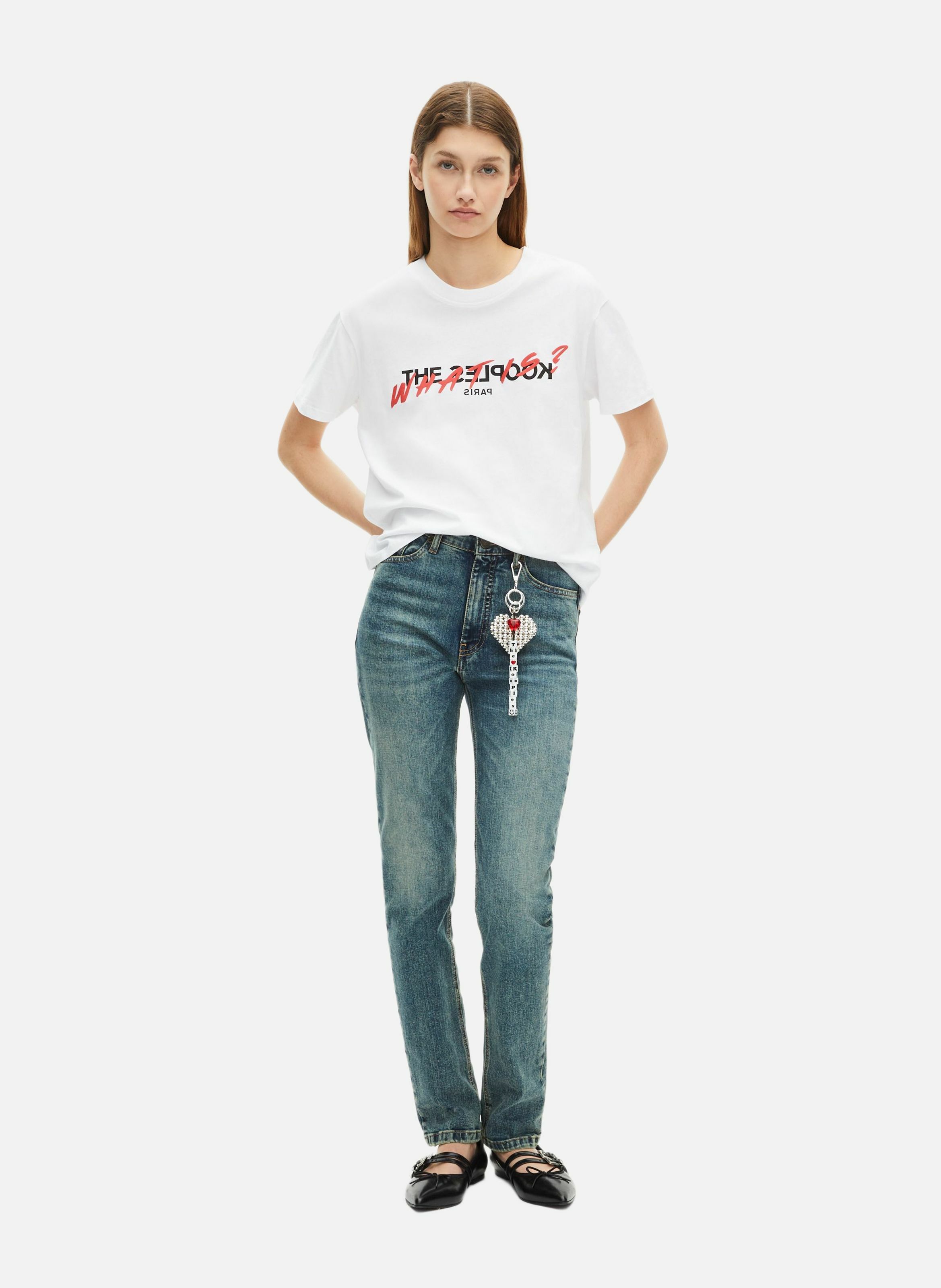Printed logo T-shirt THE KOOPLES White