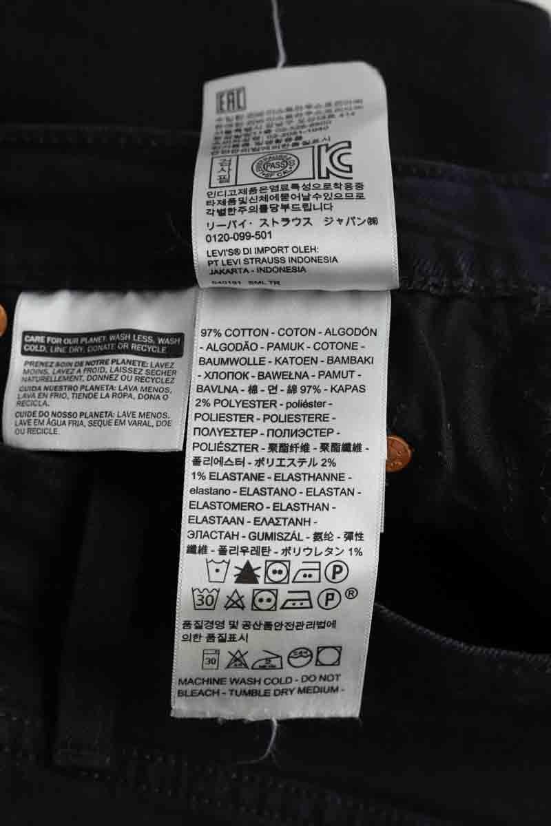 Cotton straight jeans LEVI'S - Seconde main Black