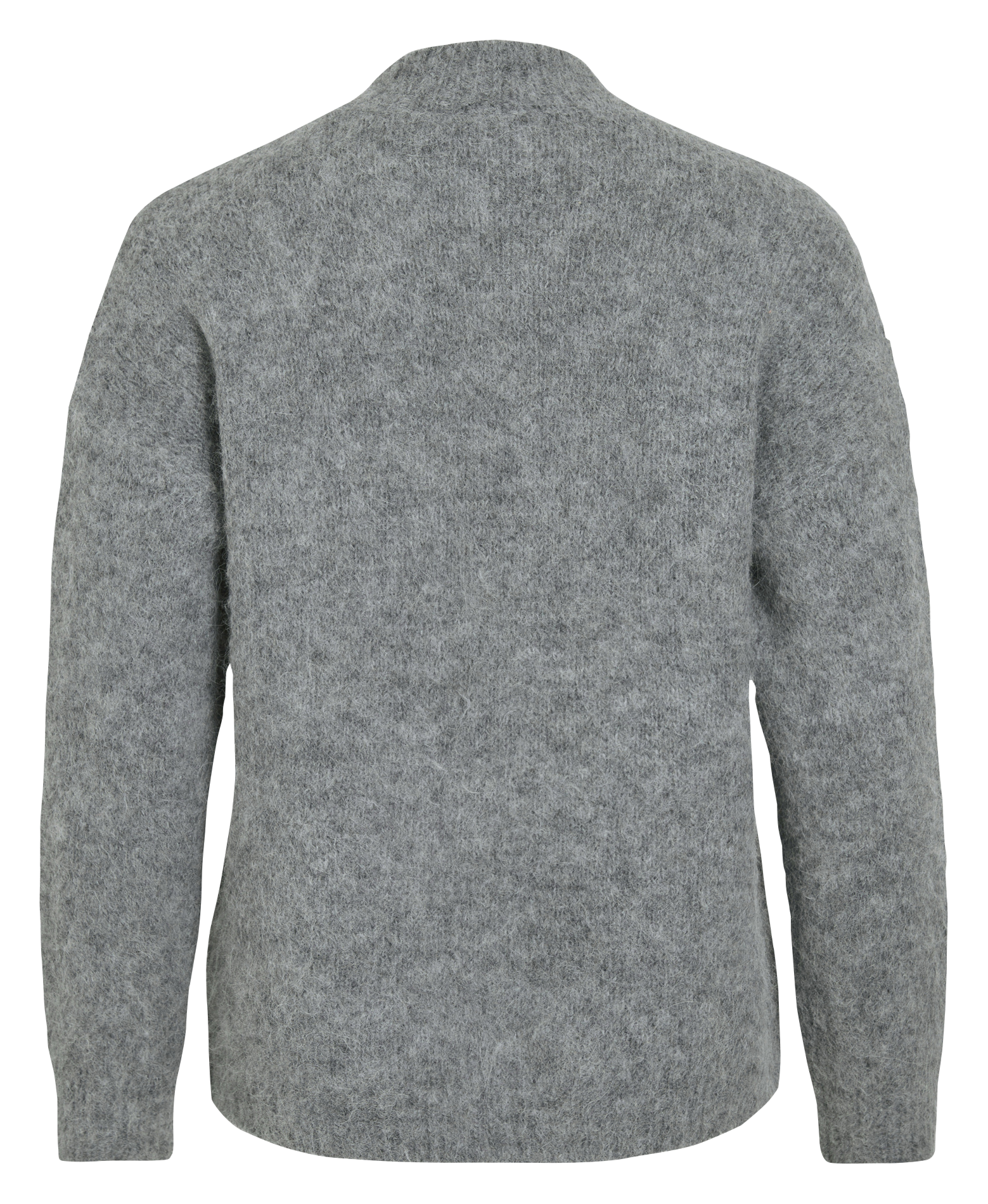 Pull droit uni en laine mélangée VILA Gris