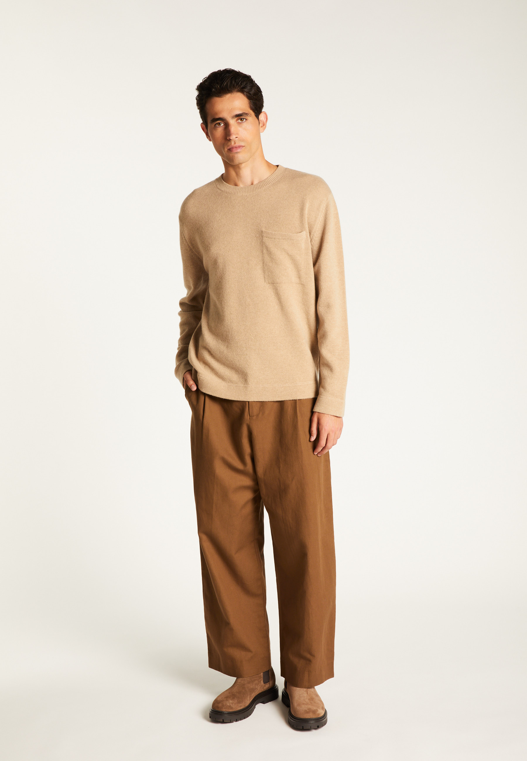 Abidjan wool round-neck sweater MAISON MONTAGUT