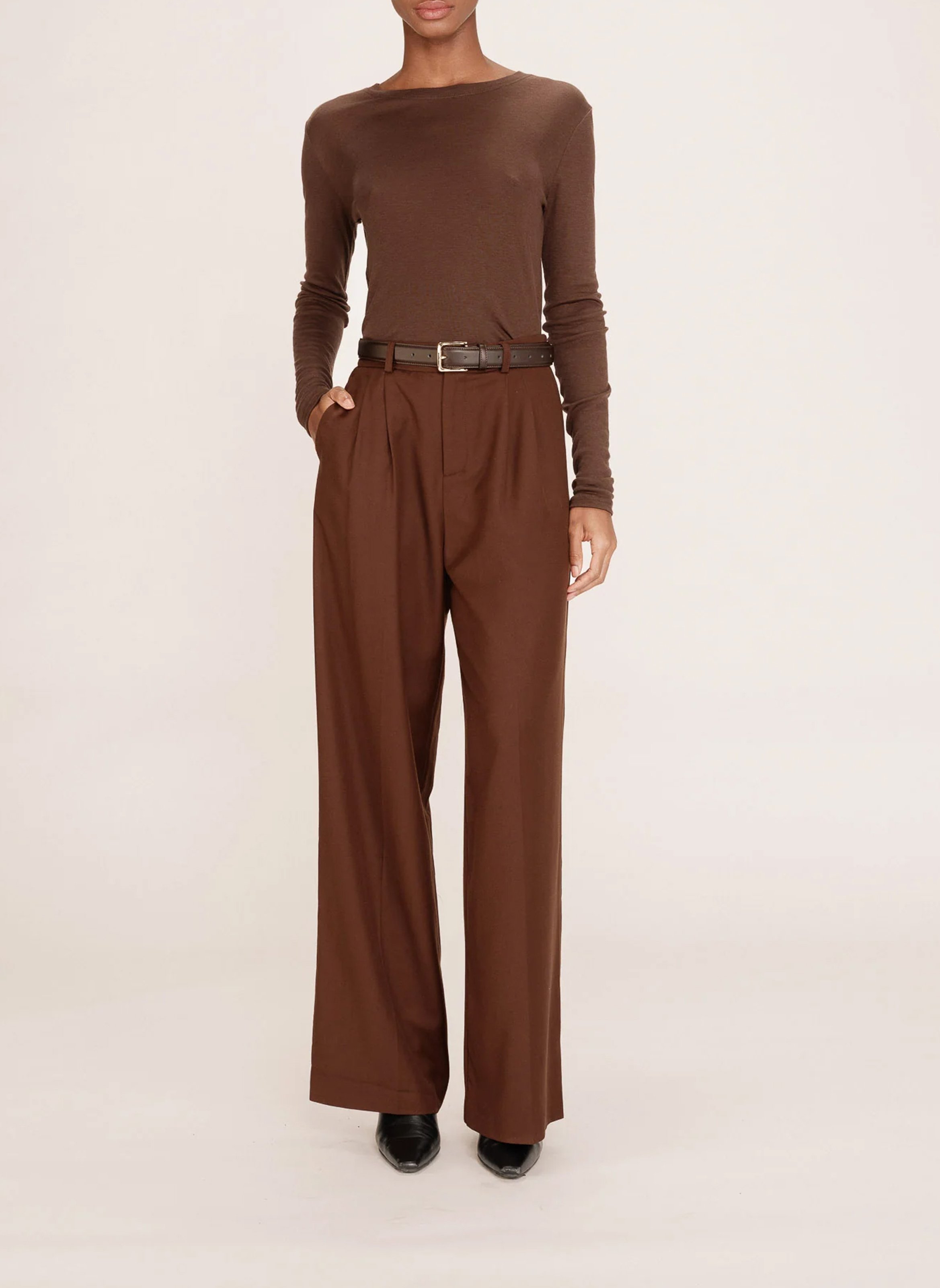 Cotton T-shirt GRACE ET MILA Brown