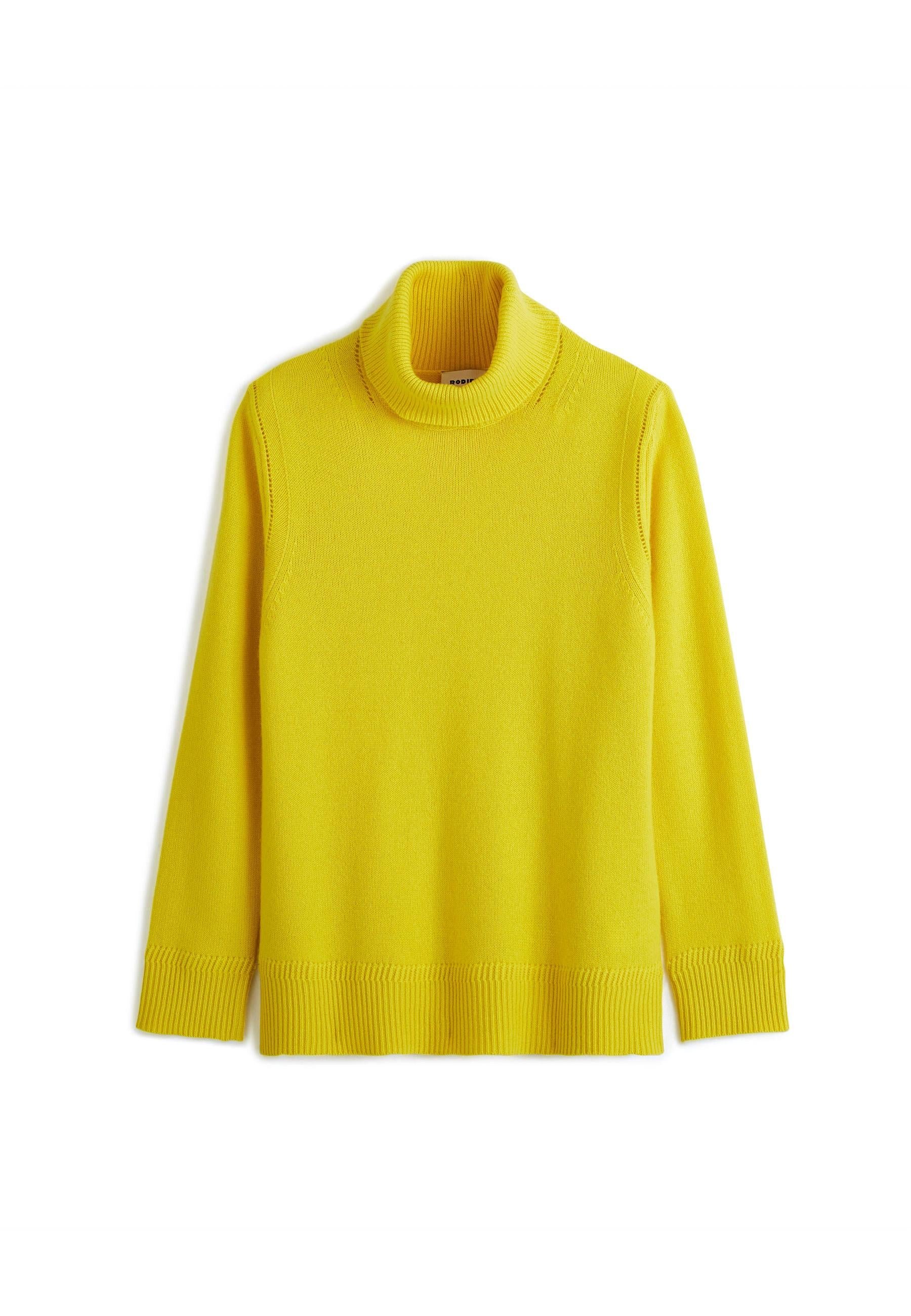 Oversized cashmere turtleneck sweater RODIER Yellow