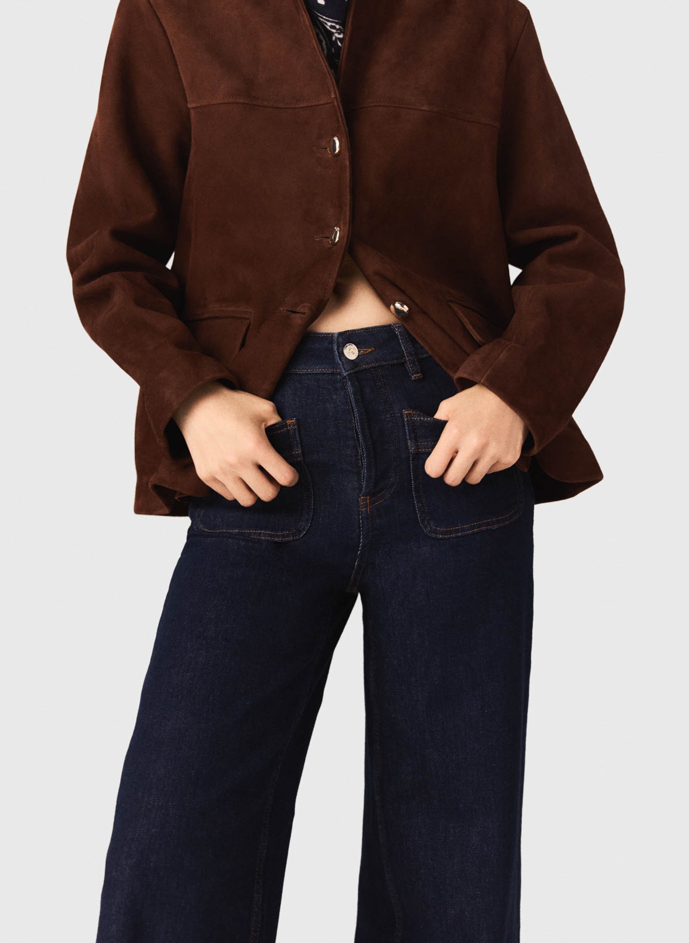 Gekleurde straight-fit jeans met 5 zakken MAJE Blauw