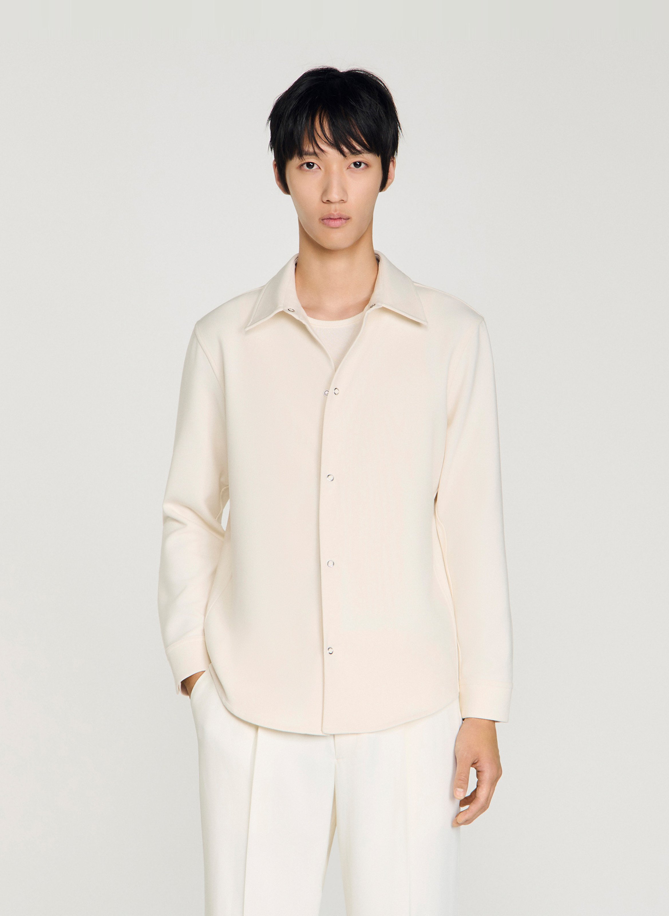 Chemise droite à col classique SANDRO