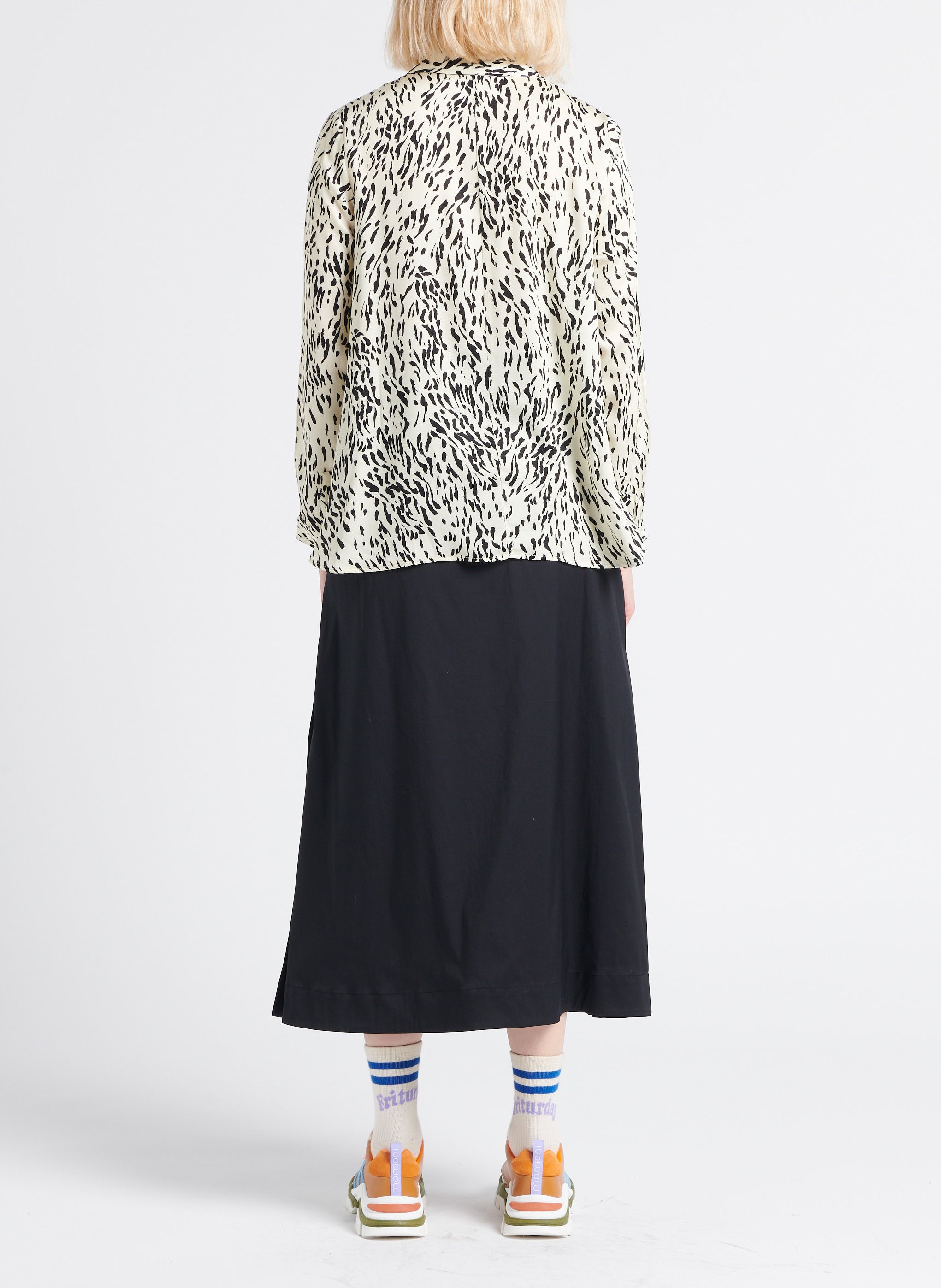 Chemise trapèze imprimée  IMPERIAL Noir