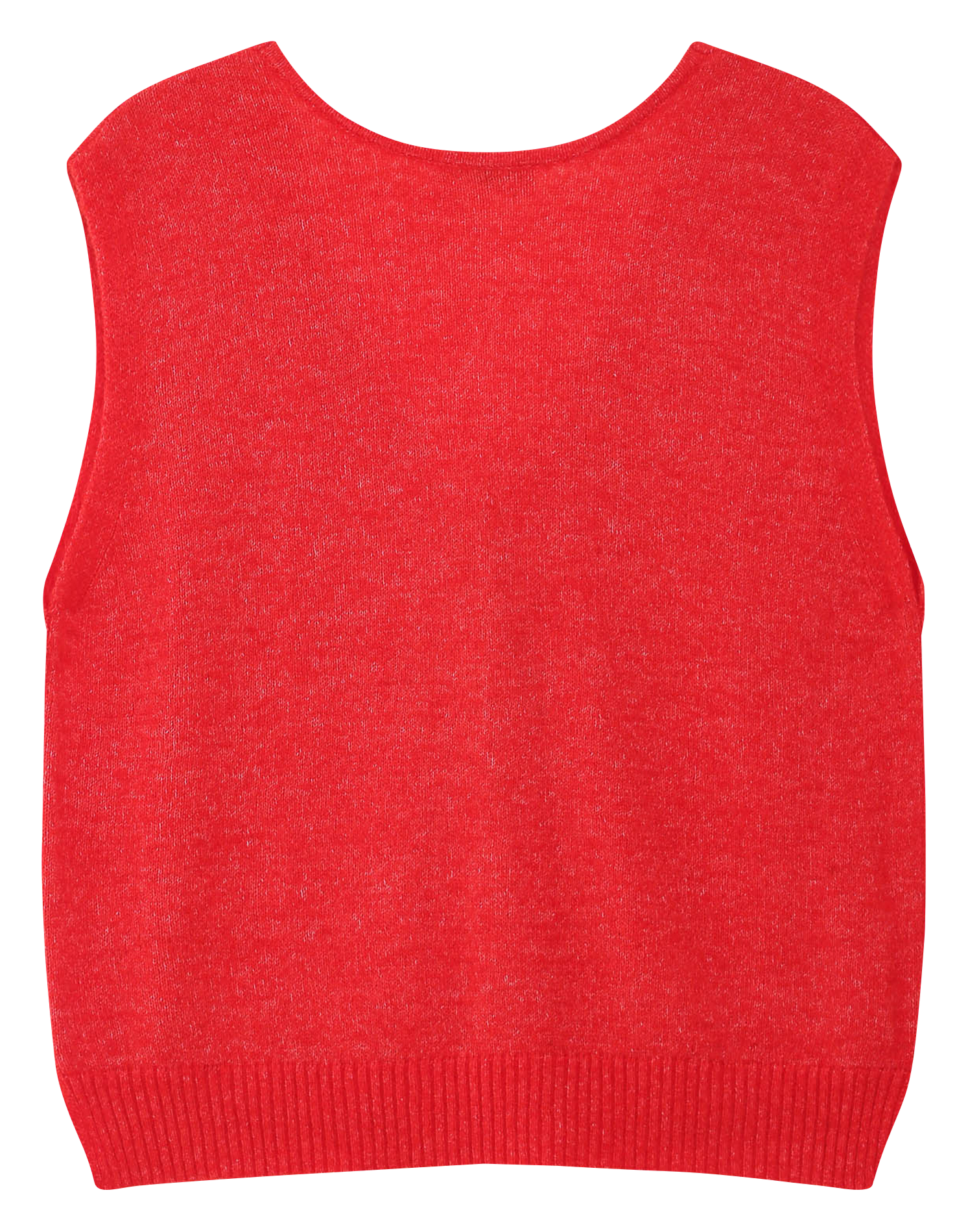 <Cardigan met V-hals zonder mouwen in effen kleur</Cardigan> GRACE ET MILA Rood