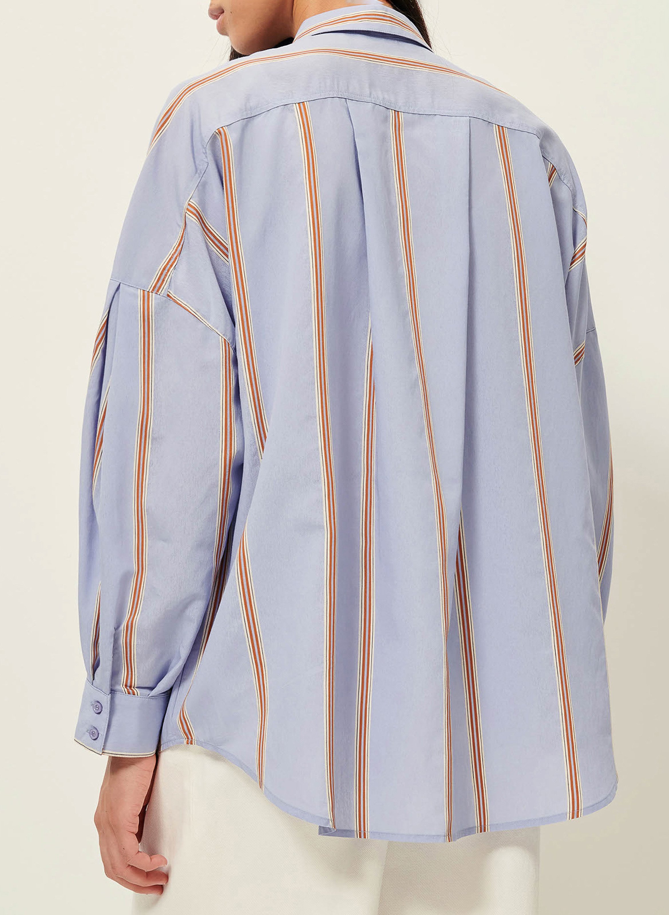 Chemise droite rayée  SESSUN Bleu