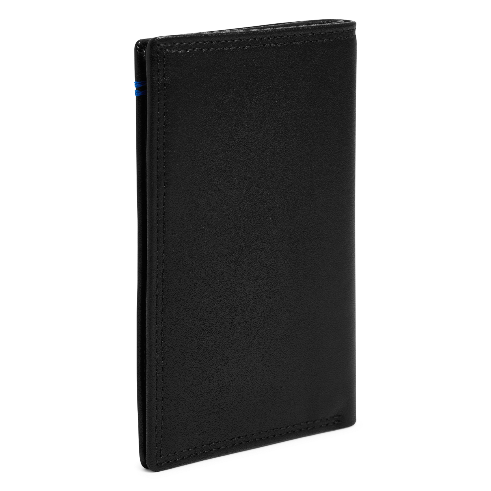 Gladde, leren portefeuille LE TANNEUR Zwart