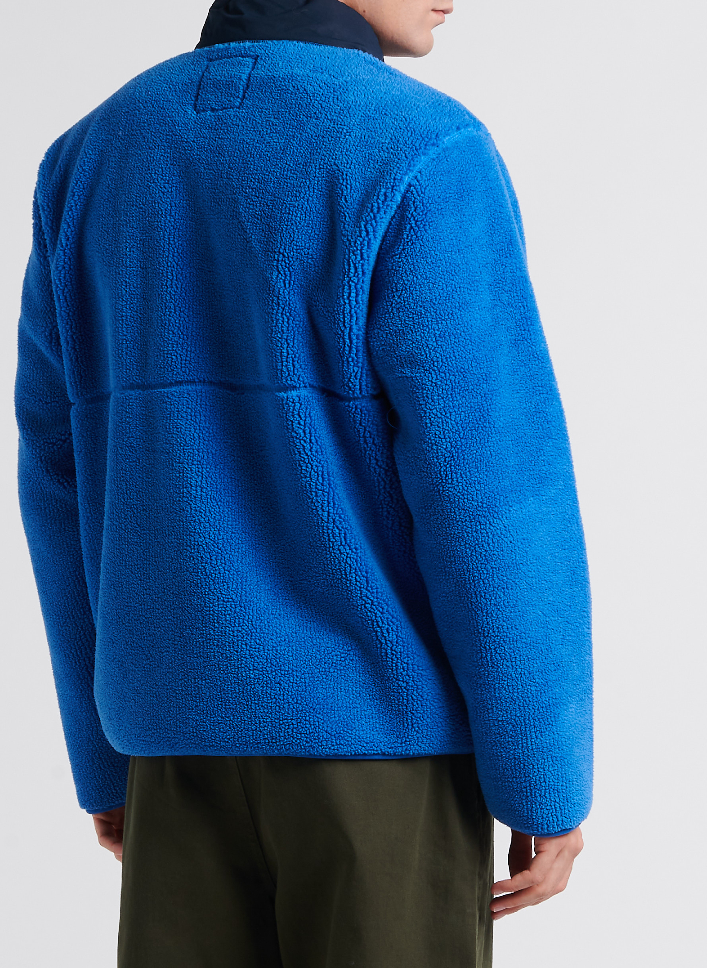 Polaire col montant  THINKING MU Bleu