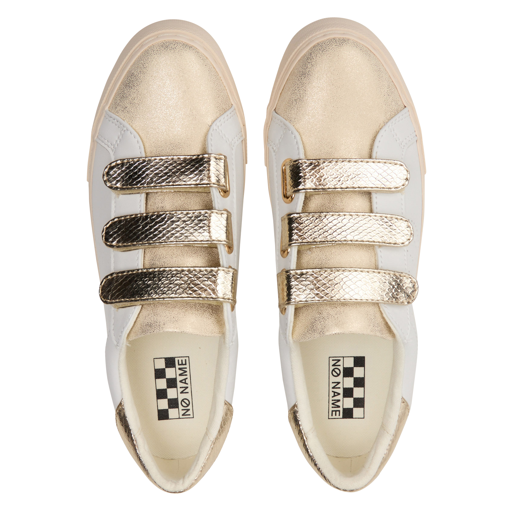 Baskets basses en cuir NO NAME Blanc