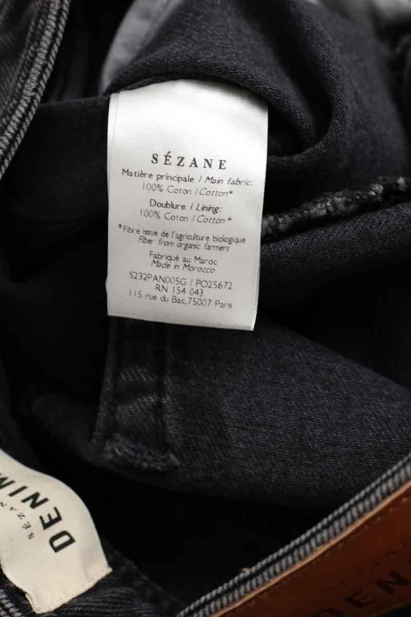 Straight cotton-blend pants SEZANE - Seconde main Grey