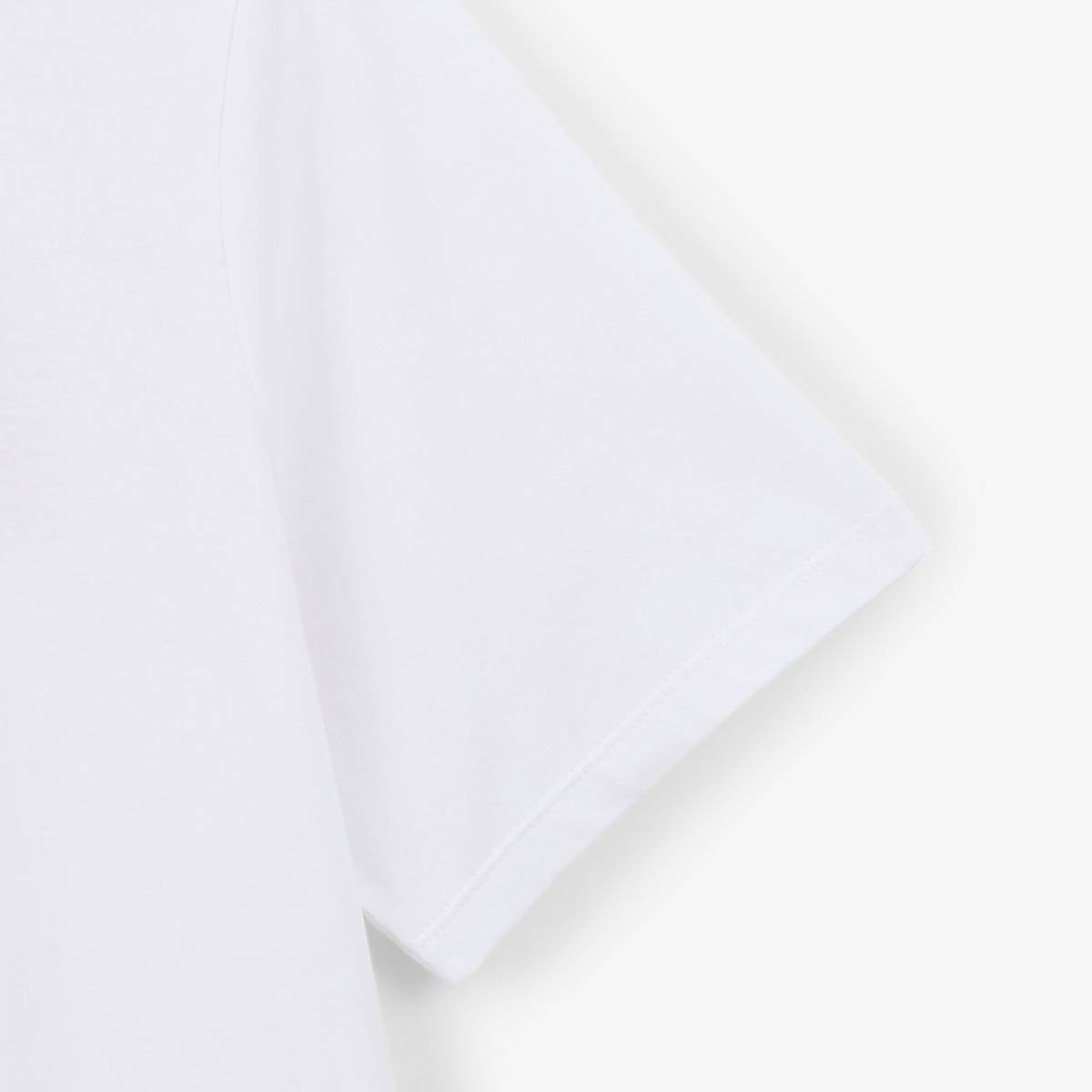 Round neck printed cotton t-shirt with Blanco Biarritz back SERGE BLANCO White