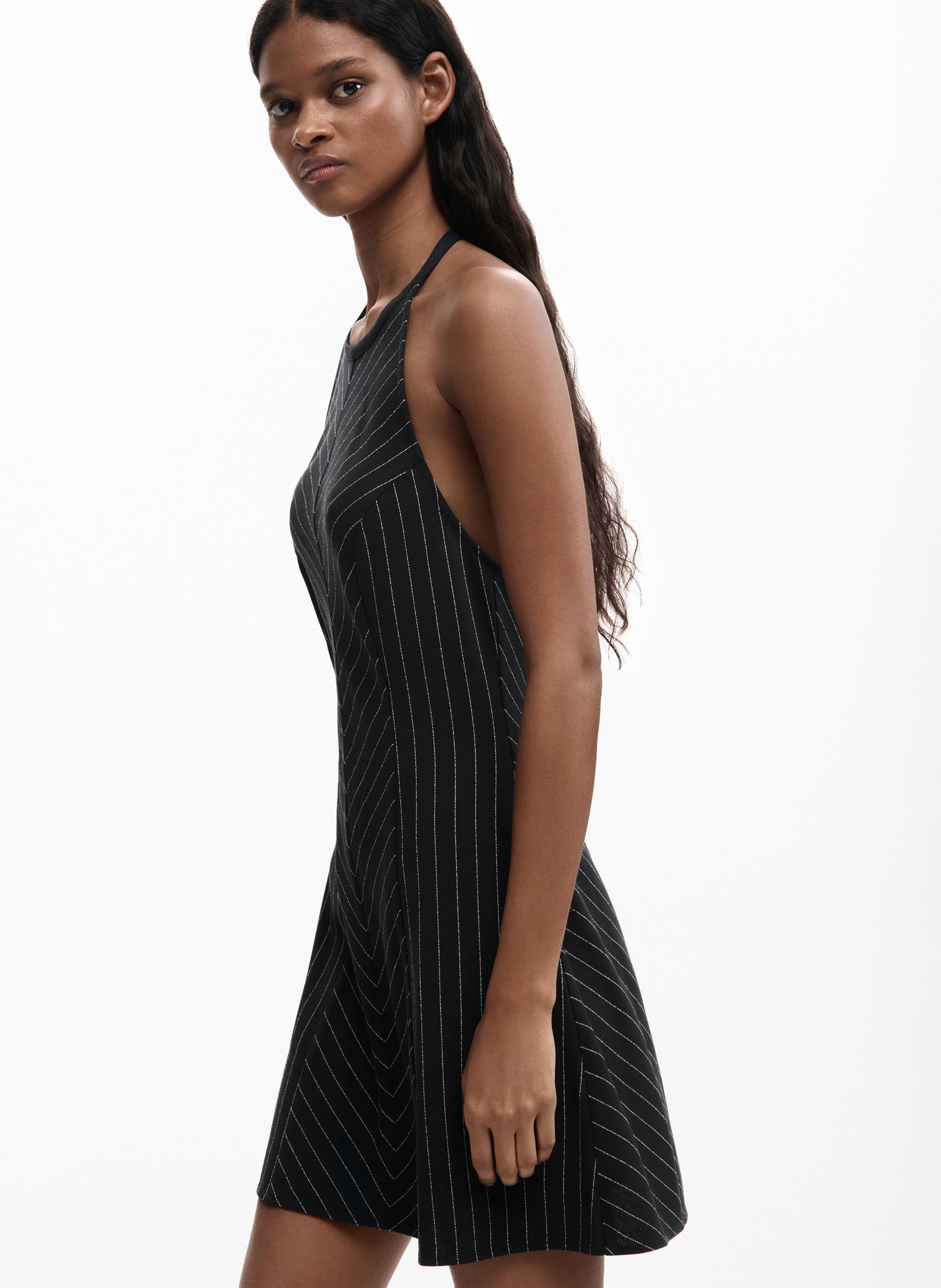 Robe courte col rond  DESIGUAL Bleu