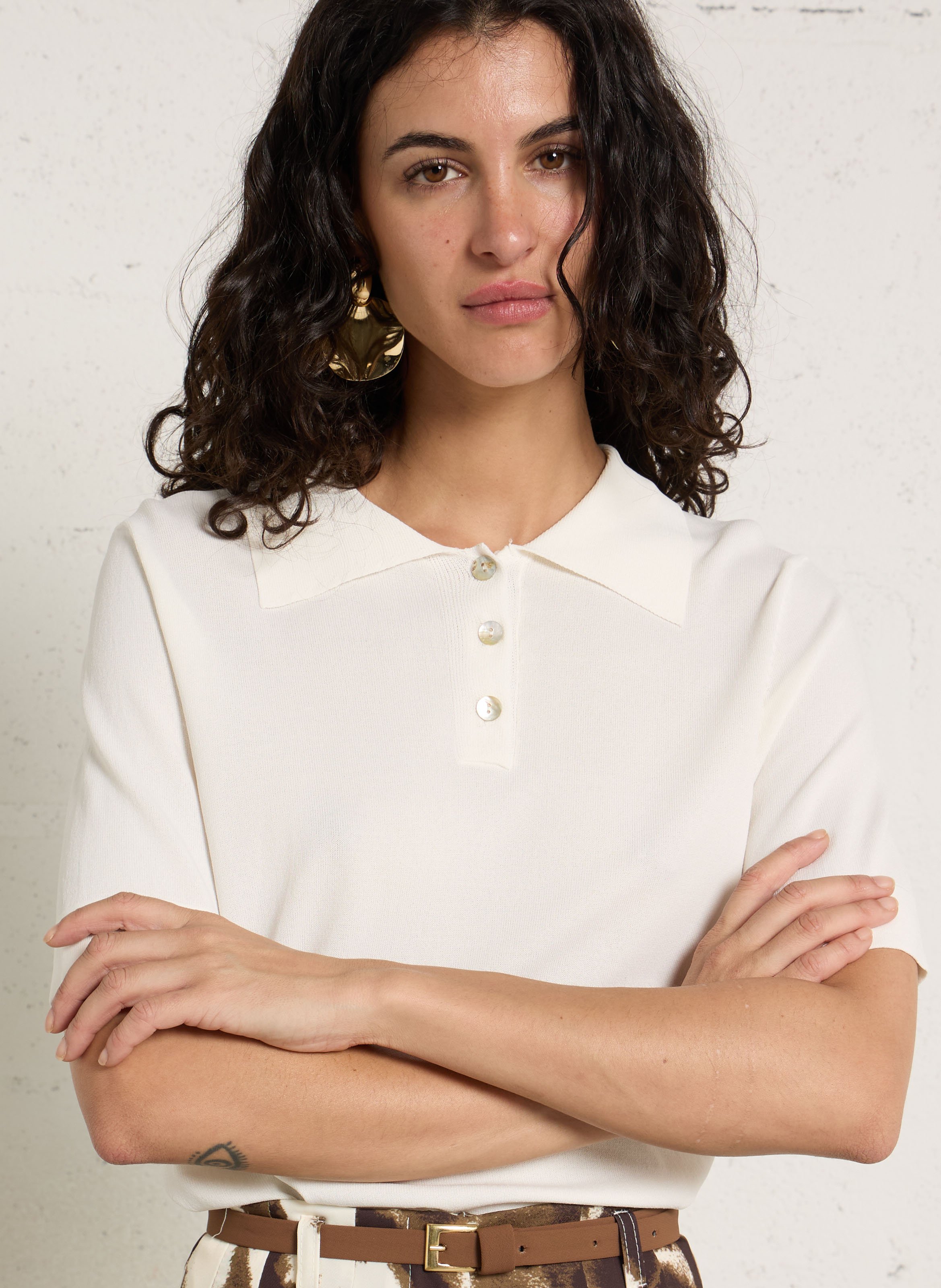 Polo droit en maille IMPERIAL