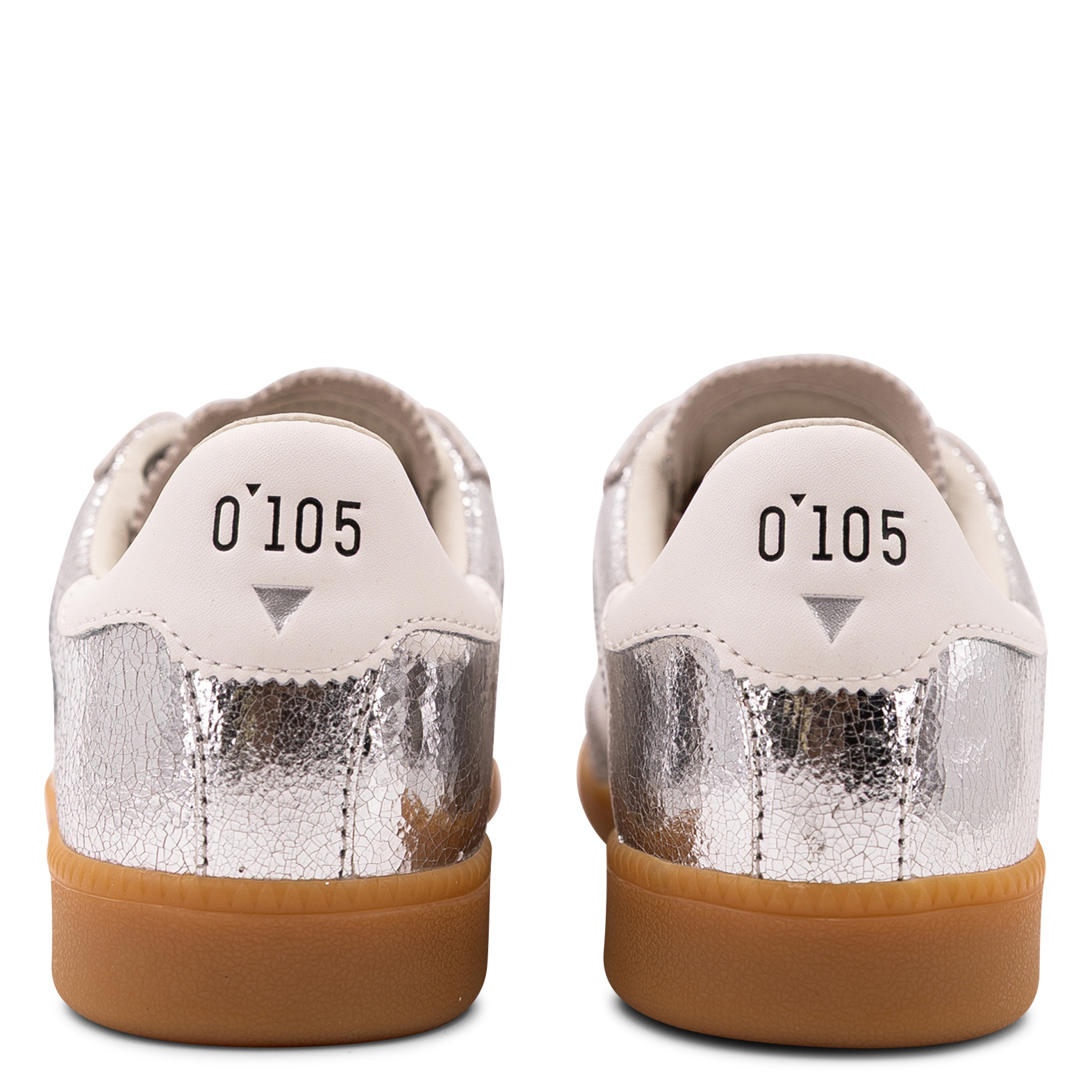 Baskets basses en cuir 0'105 Argent