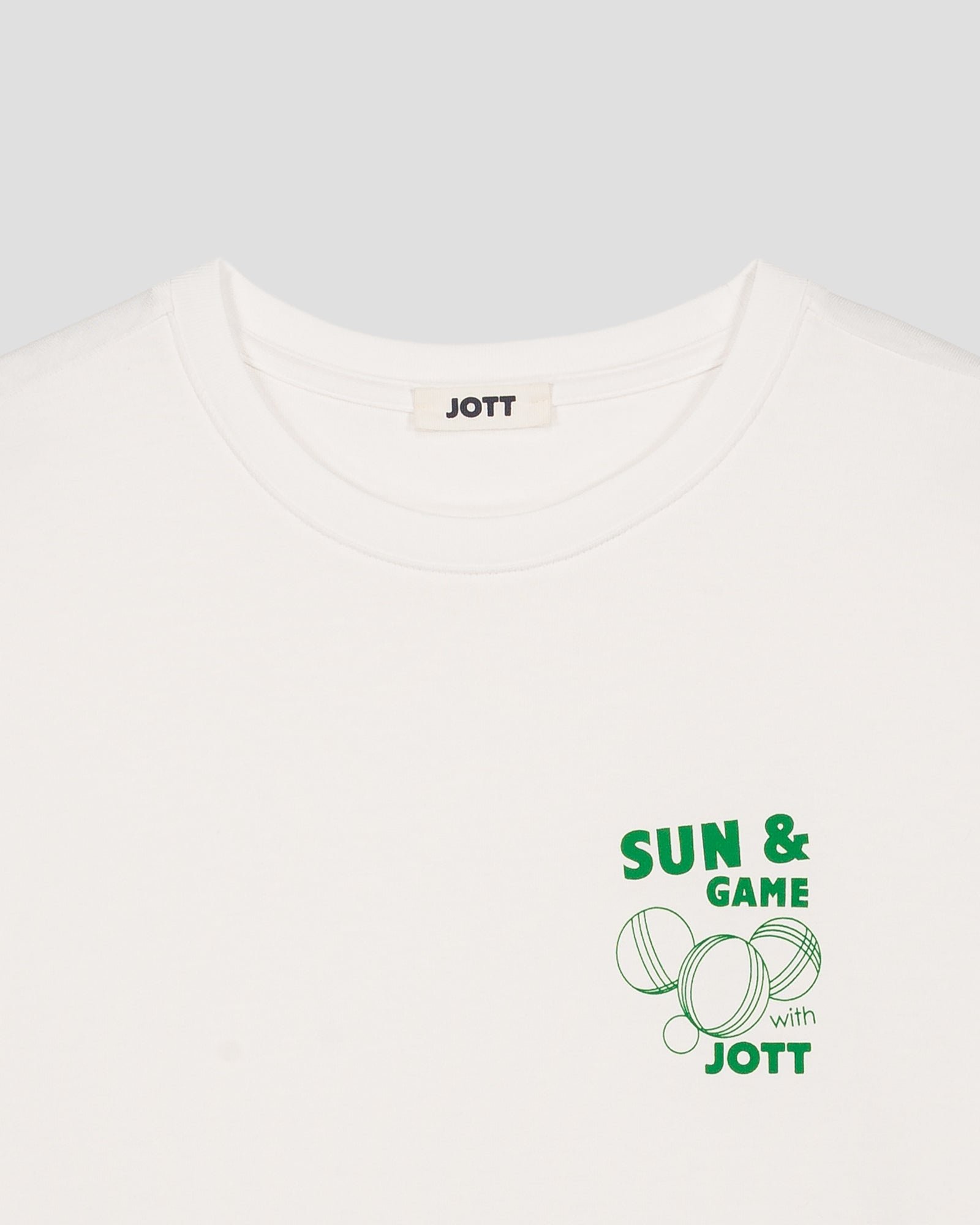 T-shirt col rond mixte imprimé samet JOTT Blanc