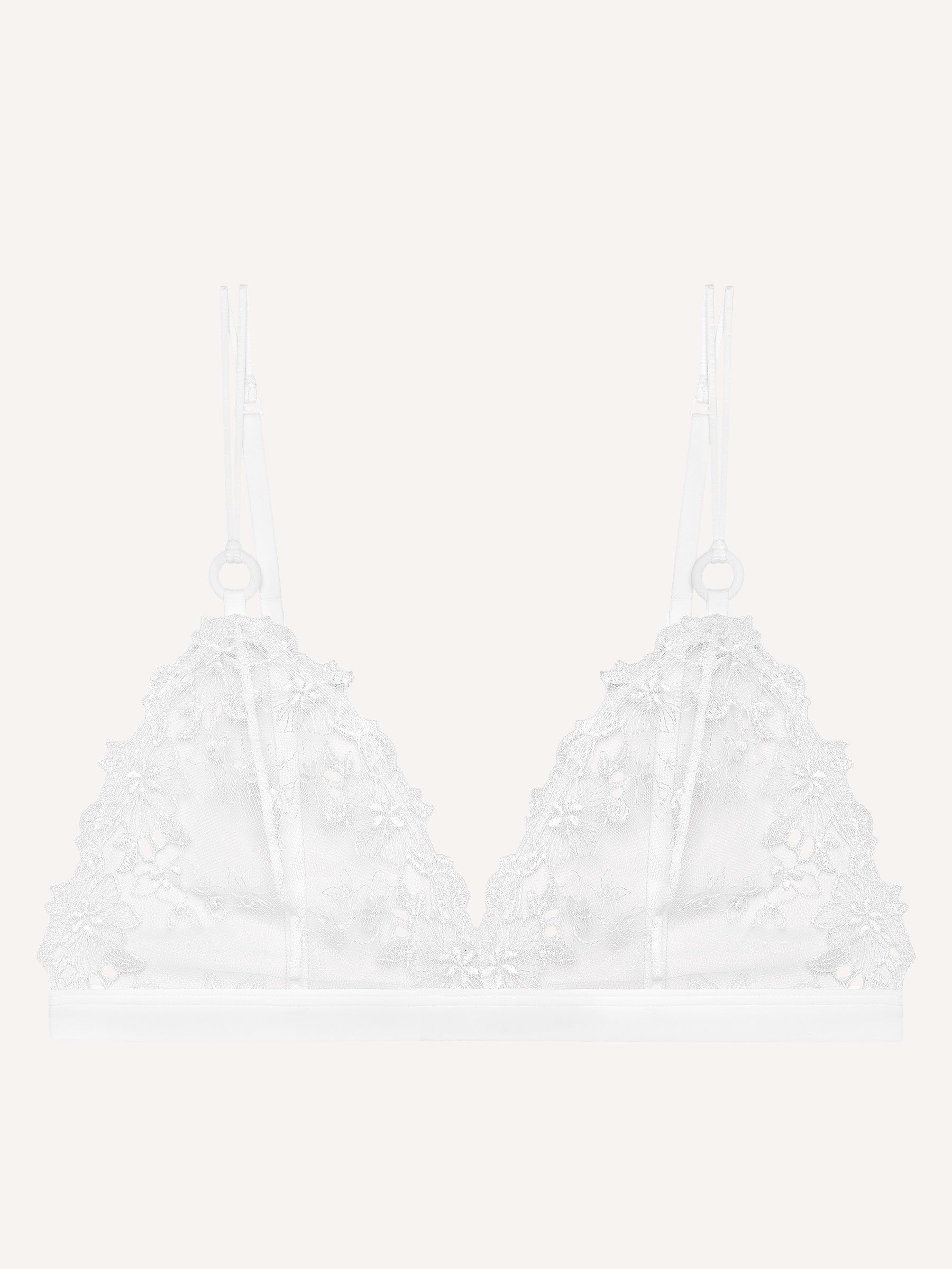 Non-wired, non-padded balcony bra PASSIONATA White
