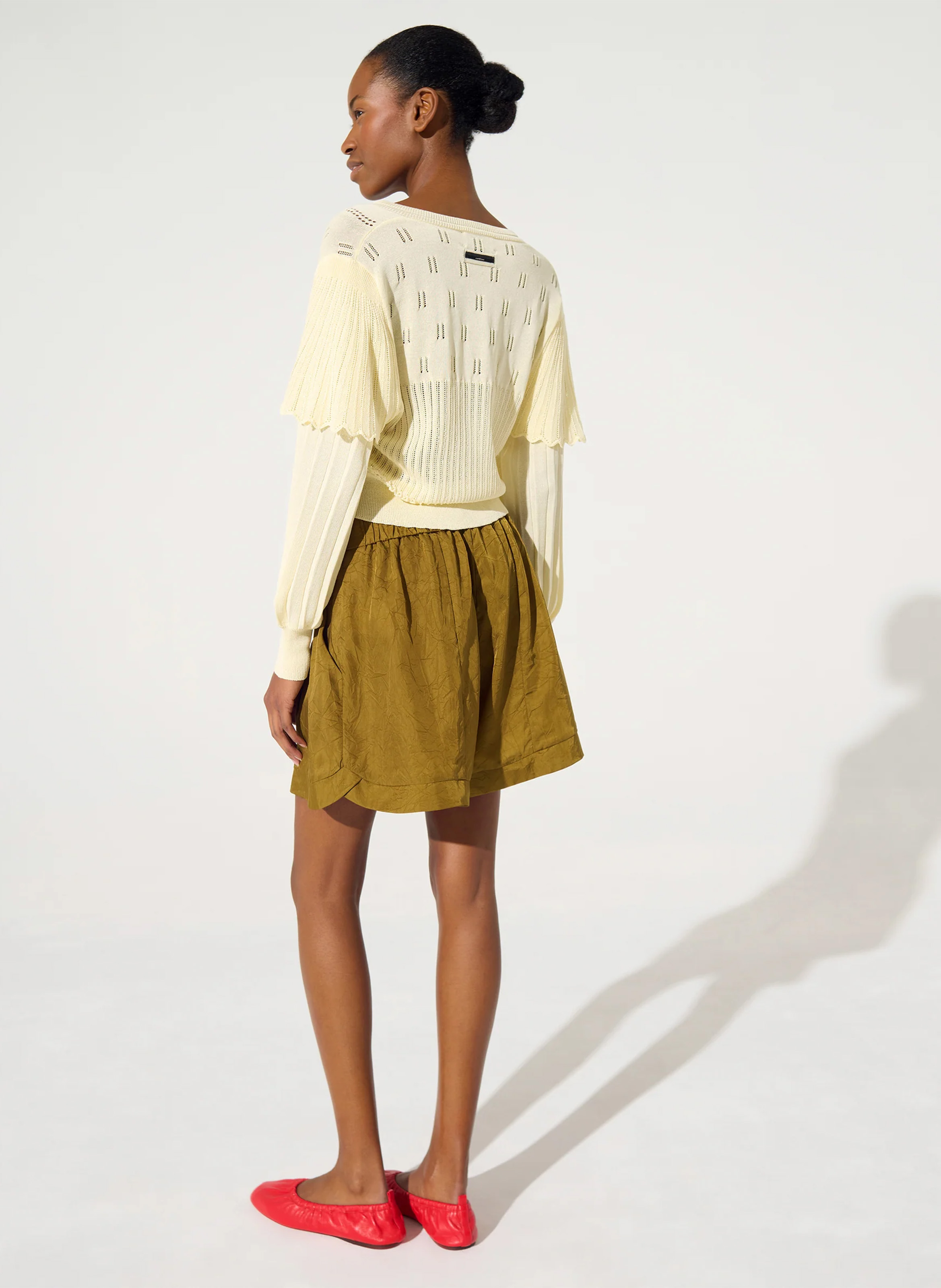 Shorts mit integriertem Slip  COTELAC Braun