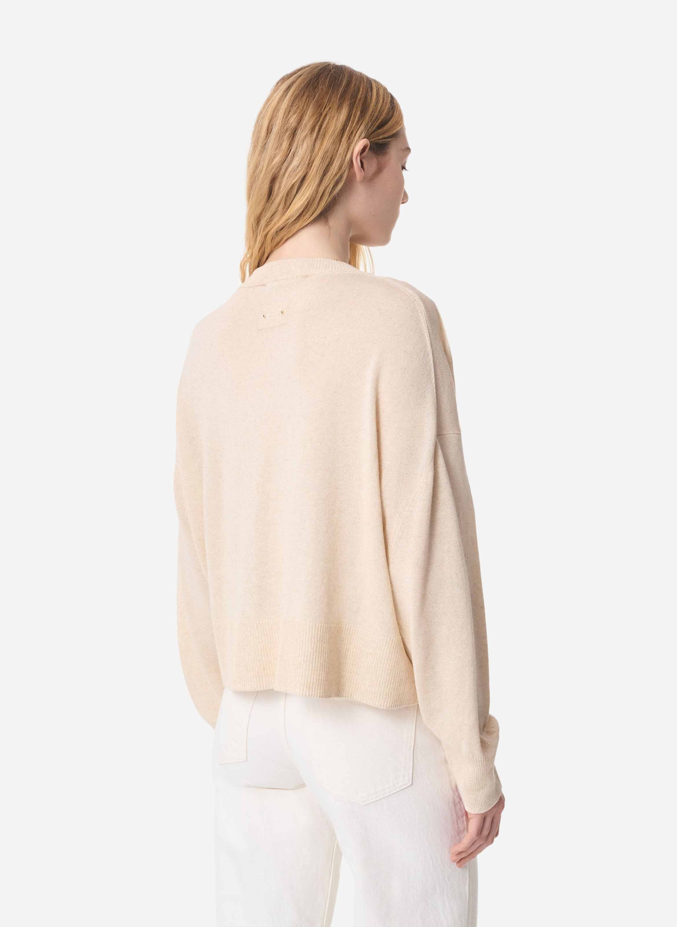 Weiter Pullover aus Feinstrick VANESSA BRUNO Weiss
