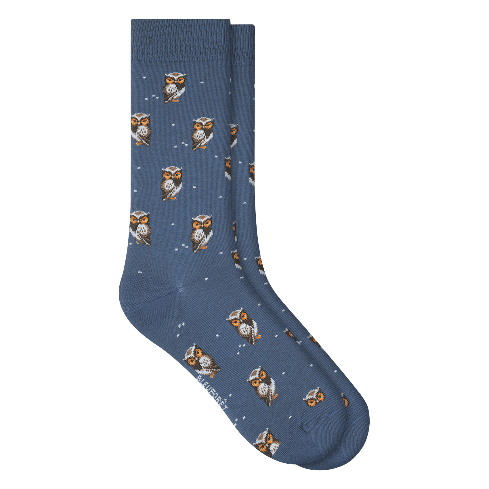 Socken mit gemustertem Baumwollmischgewebe BLEUFORET Blau