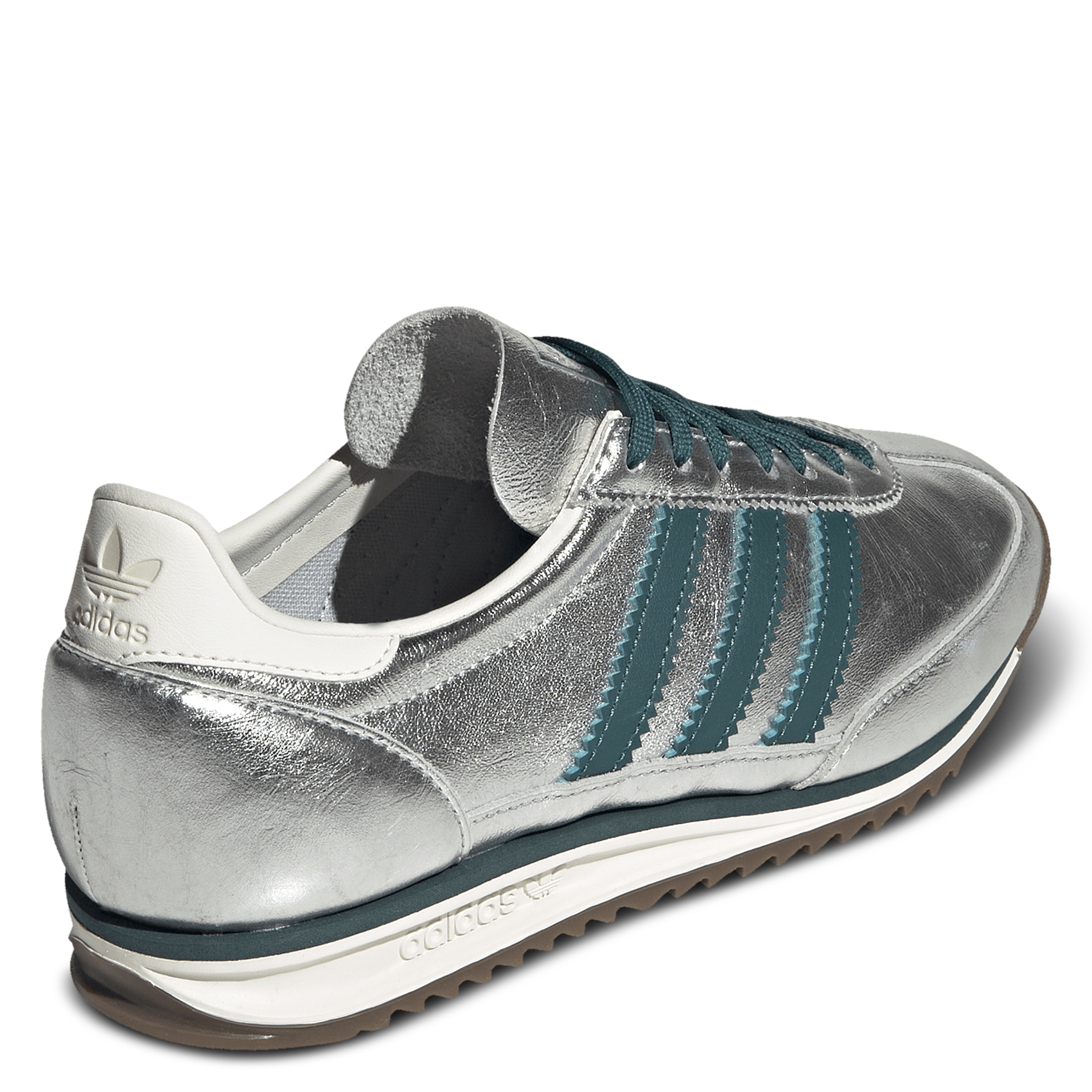 Metallic low trainers  ADIDAS Silver