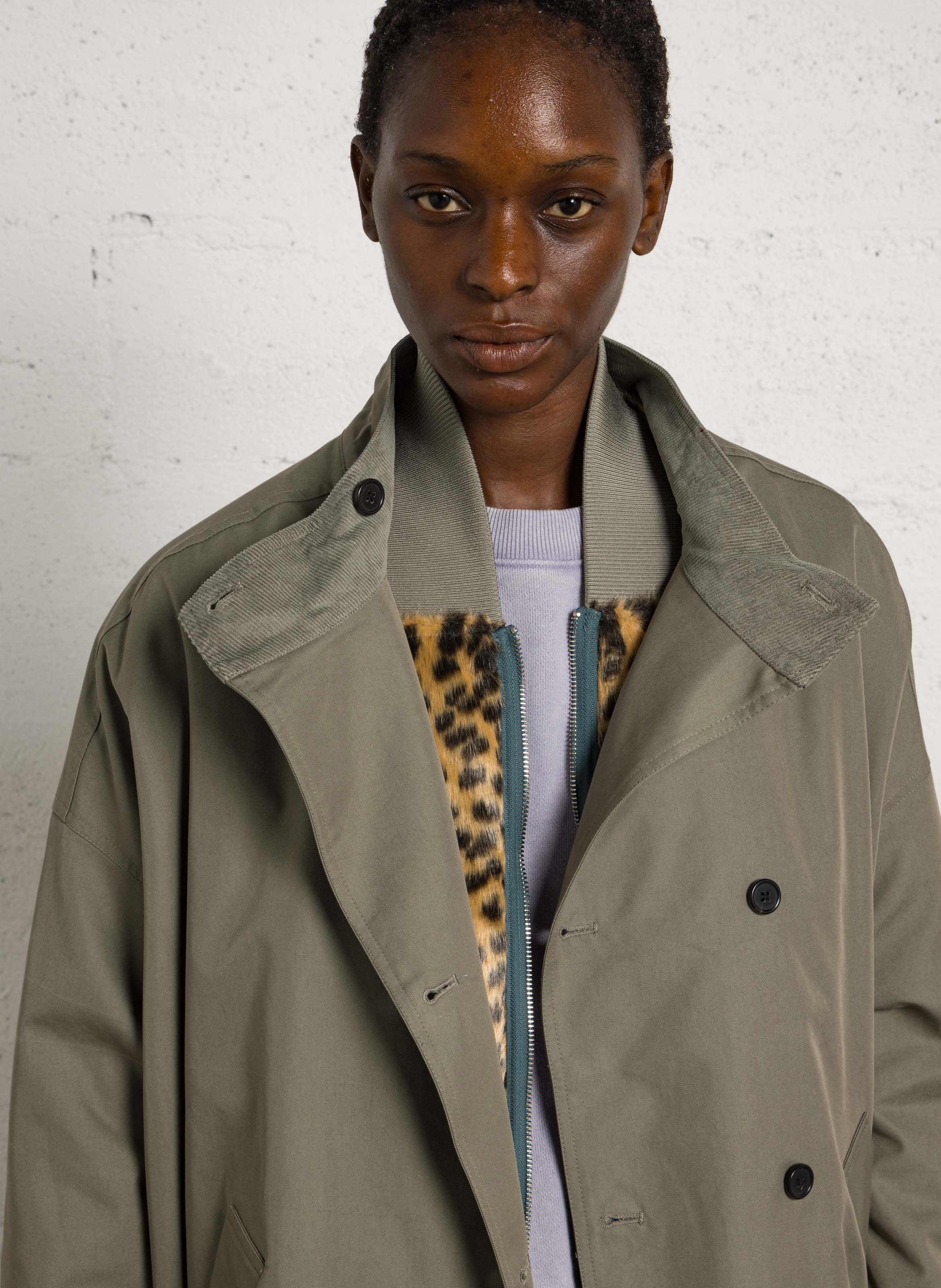 Belted coat BELLEROSE Green