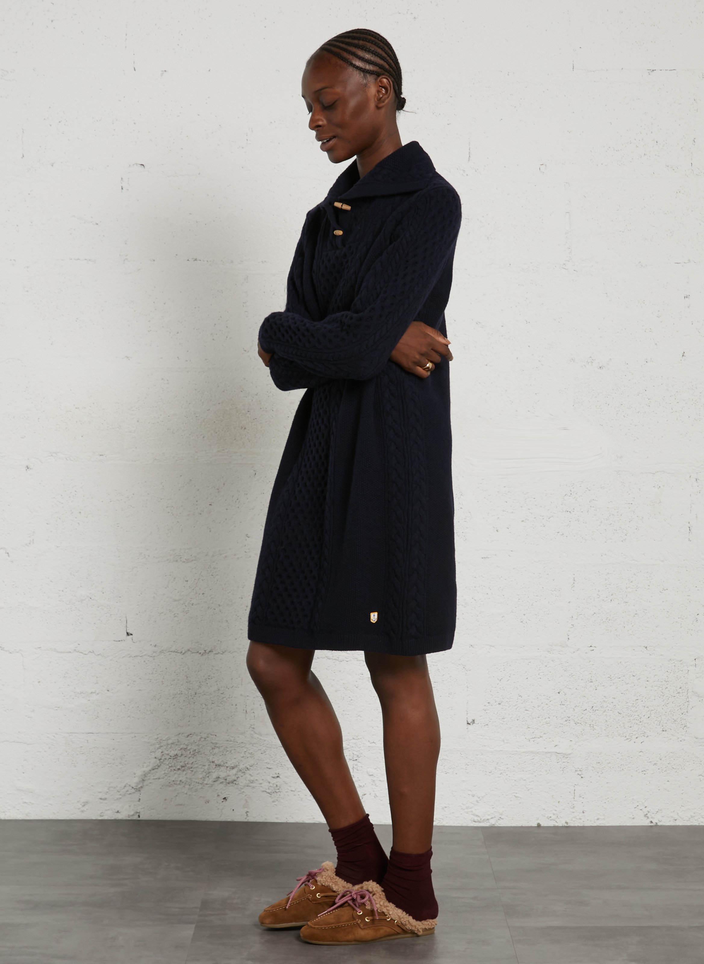 Midi-Strickkleid in weiter Passform ARMOR LUX Blau