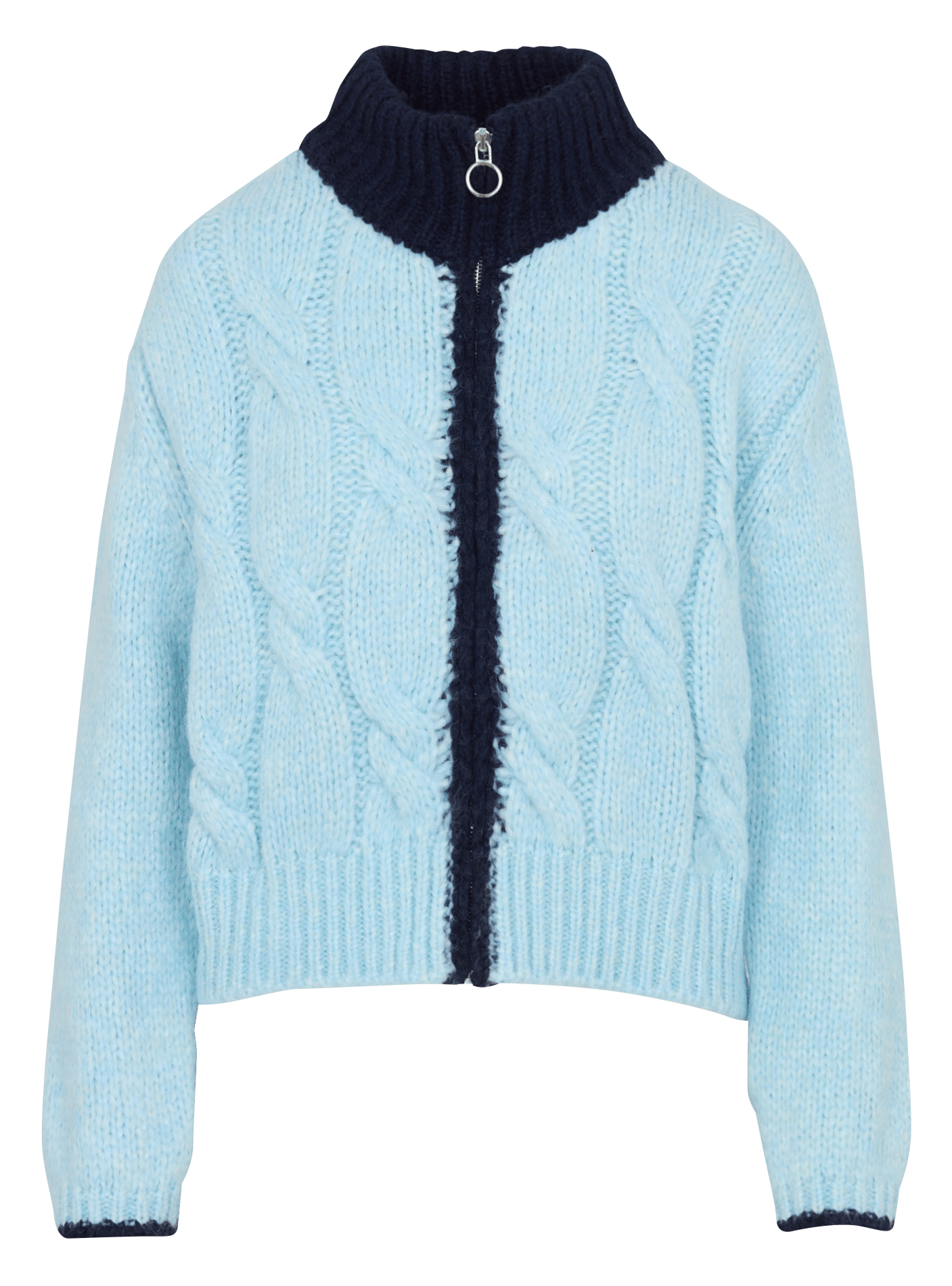 Pull droit zippé col montant DR BLOOM