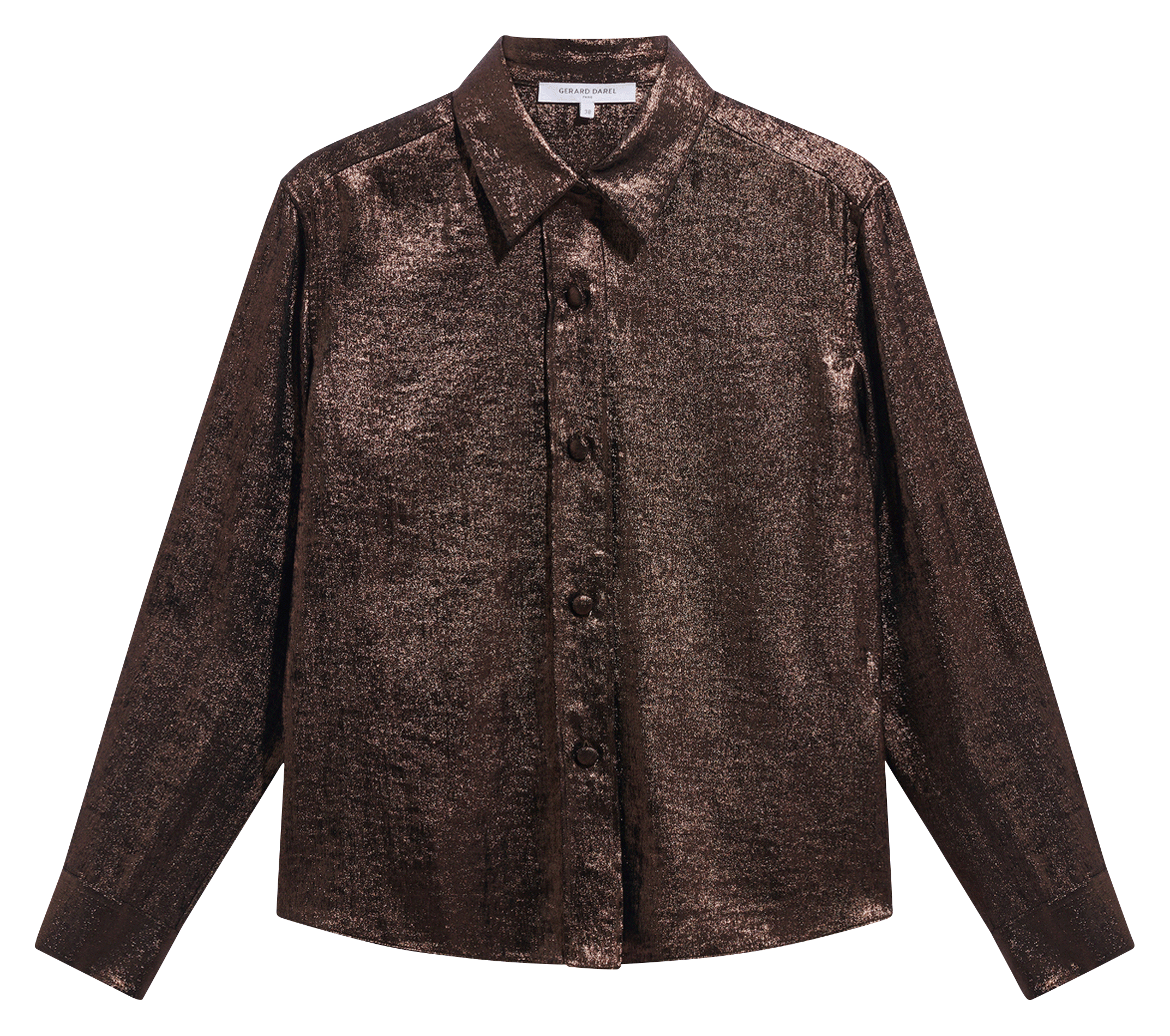 Chemise oversize métallisée GERARD DAREL Marron