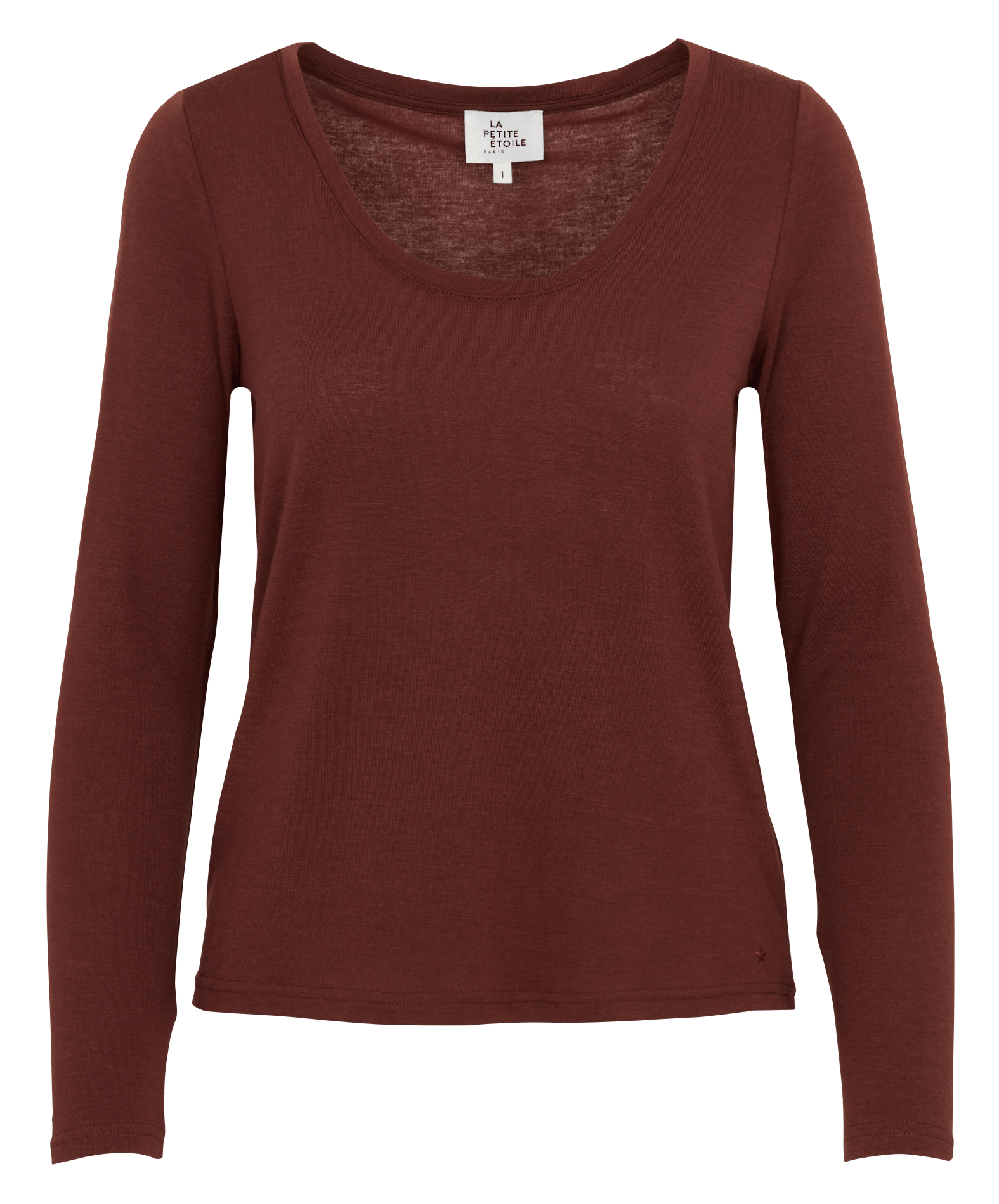 Tee-shirt uni à manches longues LA PETITE ETOILE Beige