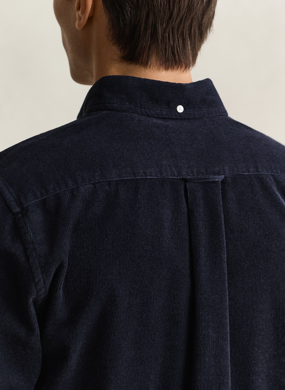 Chemise droite col classique en coton GANT Bleu