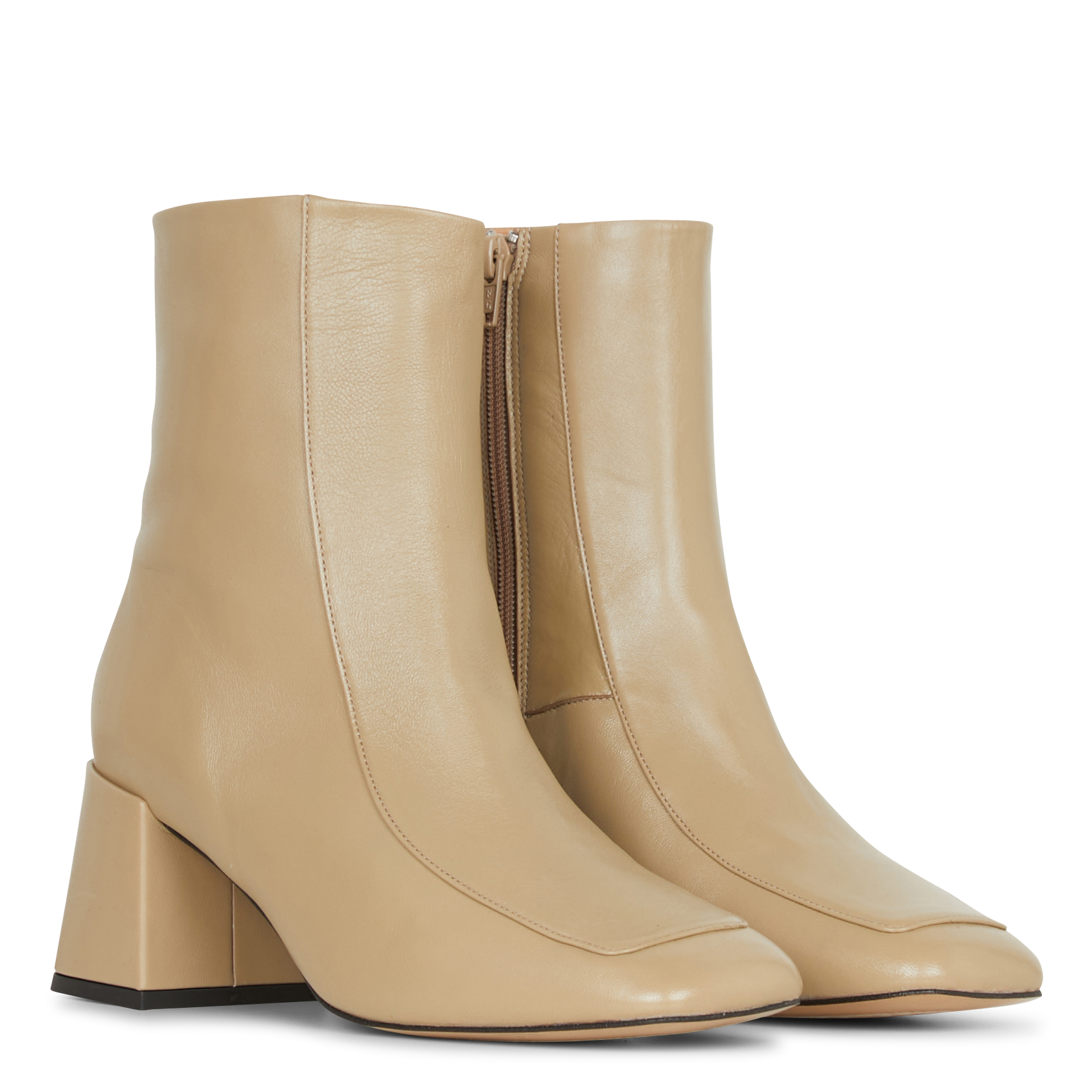Bottines en cuir | Beige MELLOW YELLOW Femme