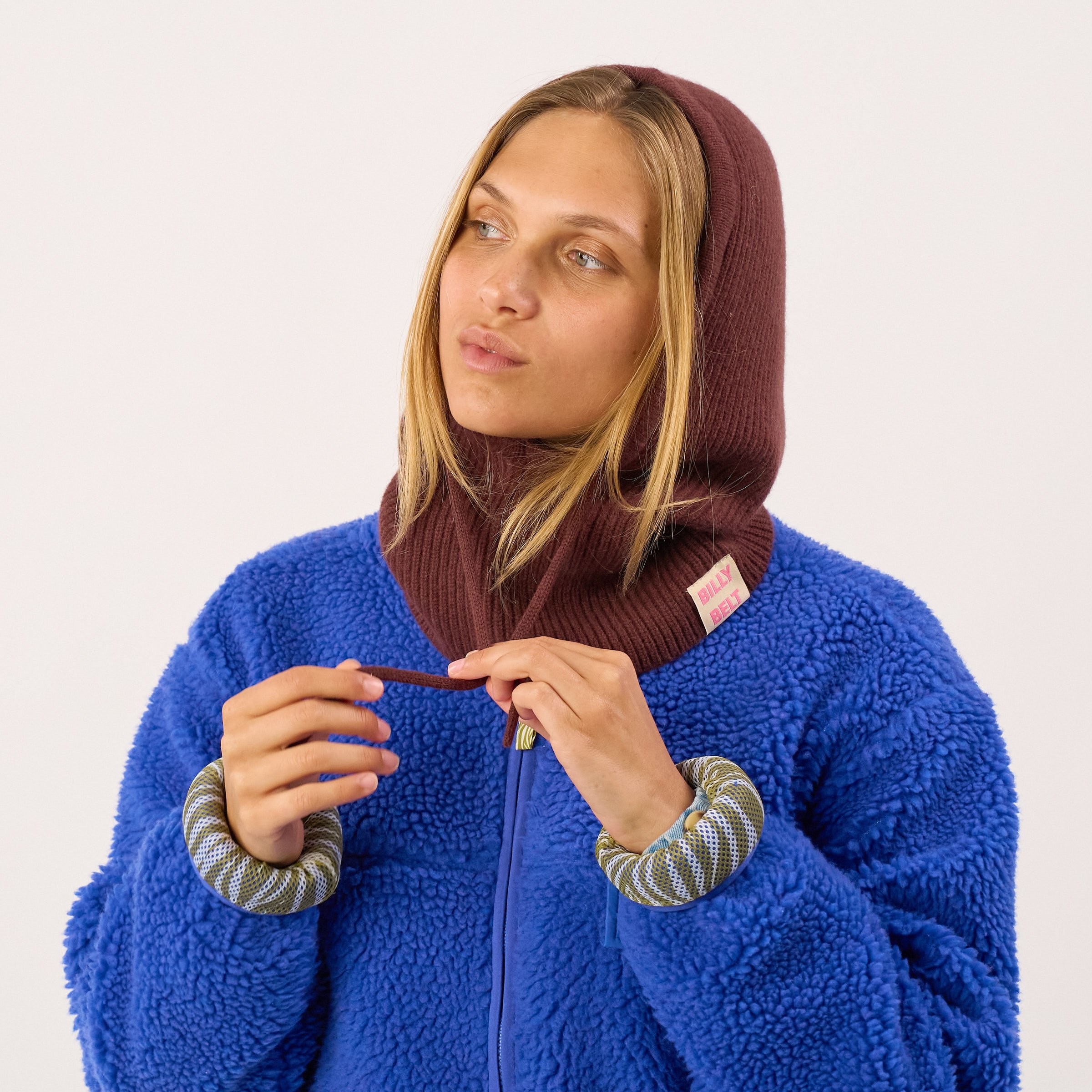 Wool balaclava BILLYBELT Brown