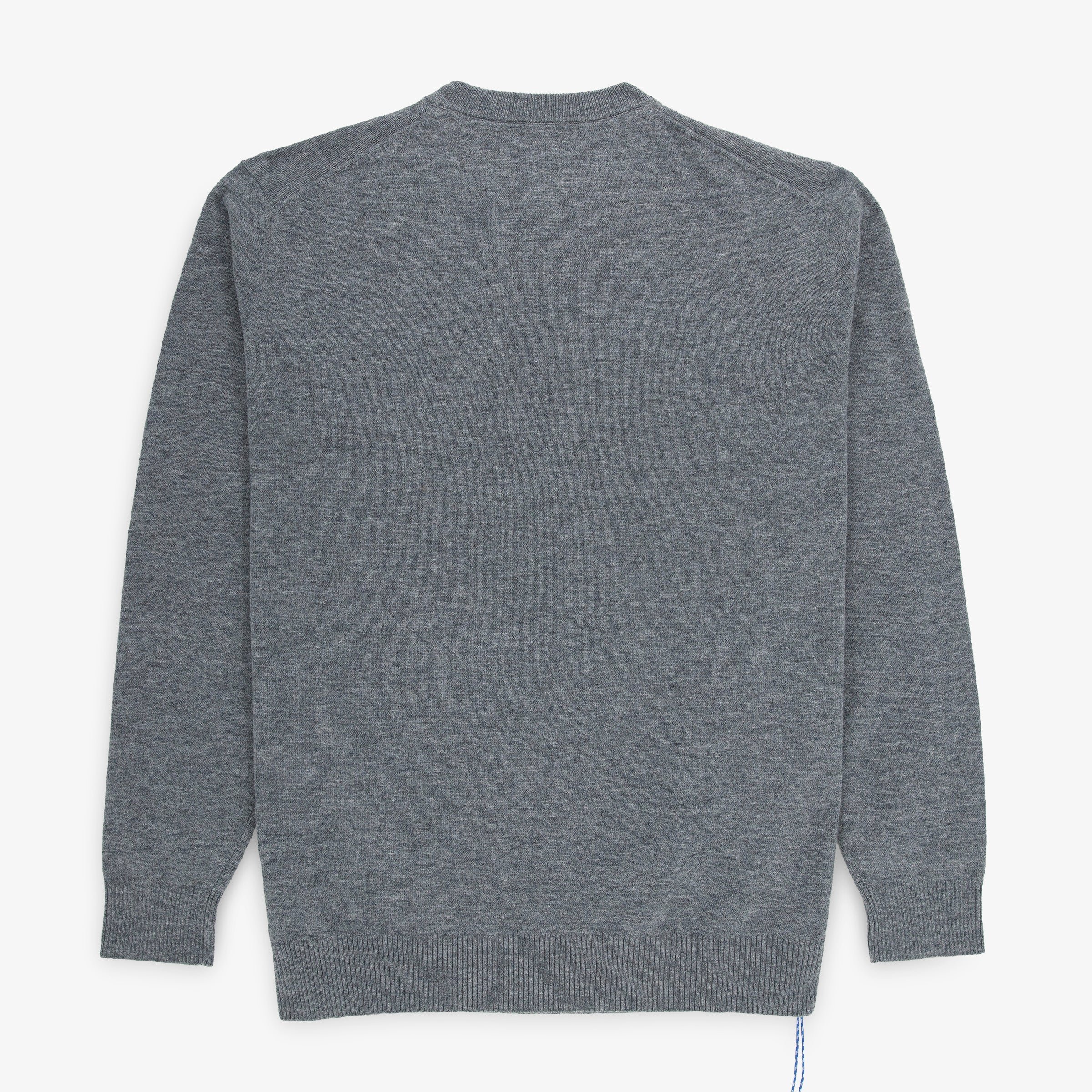 Light grey marl crew-neck sweater with Serge Blanco x TFC pilot badge SERGE BLANCO Grey