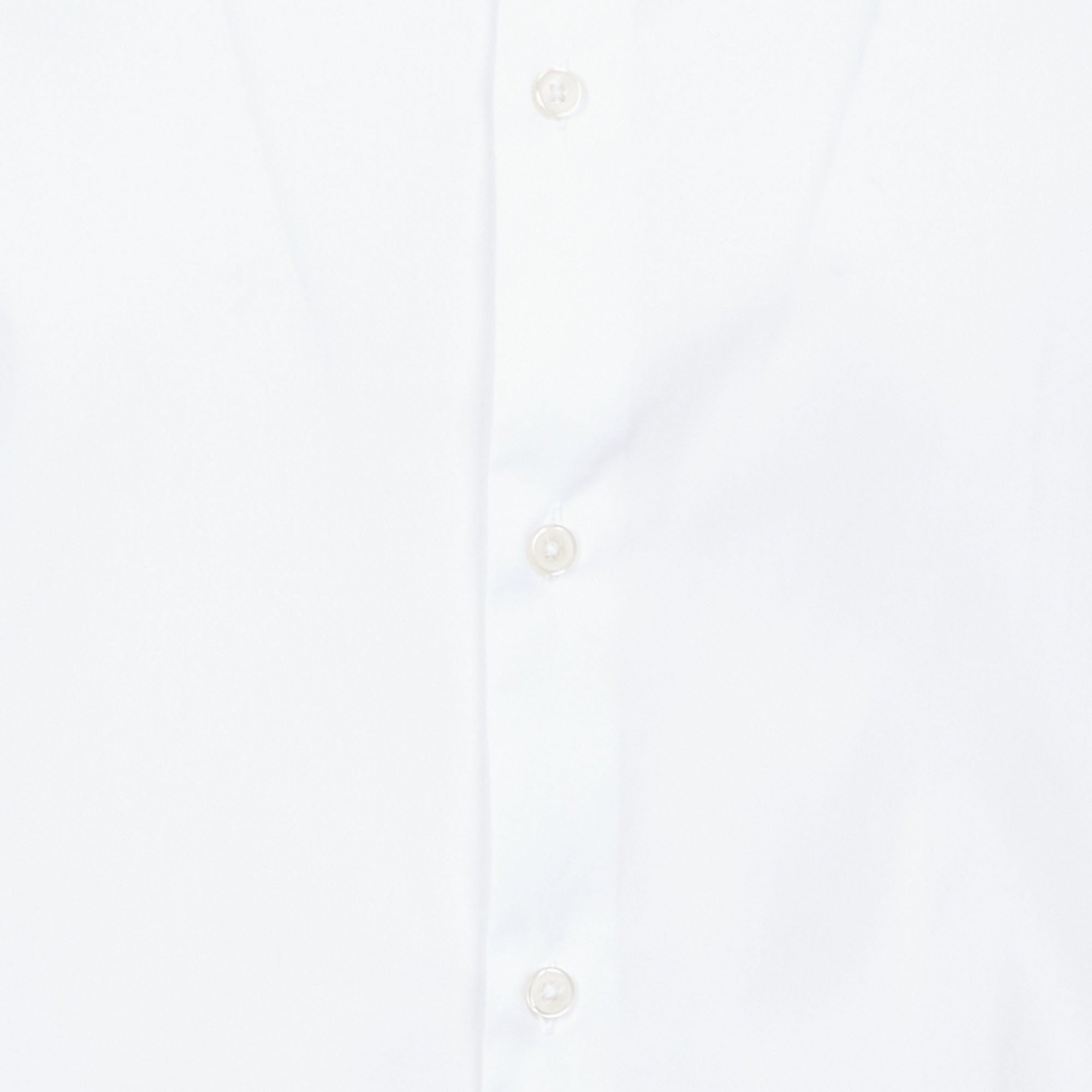 Slim-fit cotton shirt with classic collar AU PRINTEMPS PARIS White