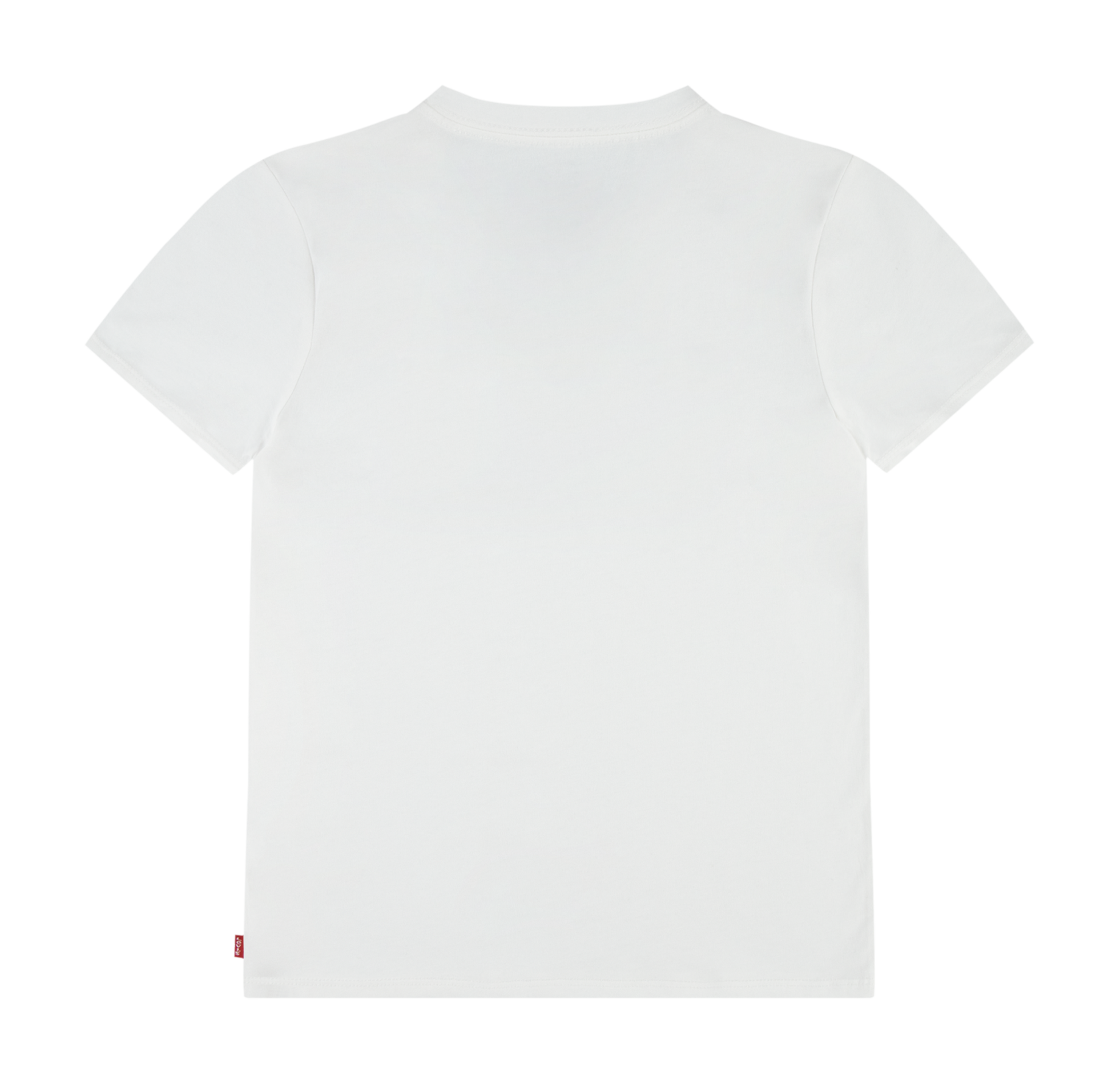 Round-neck cotton T-shirt with screen print LEVI'S KIDS White