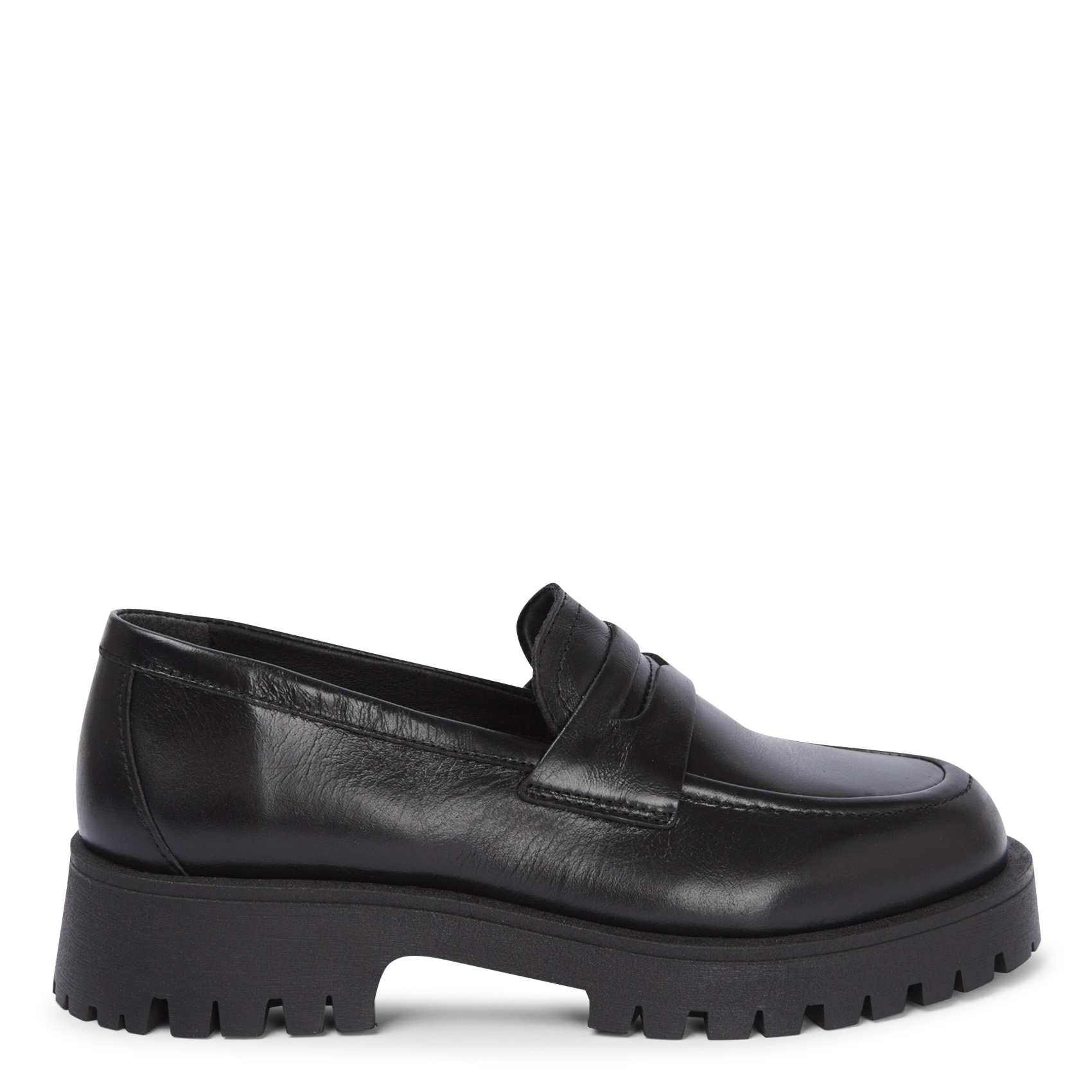 Leather loafers LA FEE MARABOUTEE Black