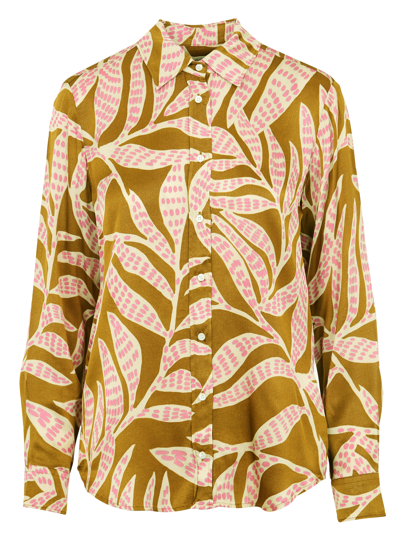 Chemise droite à col classique HARTFORD Marron