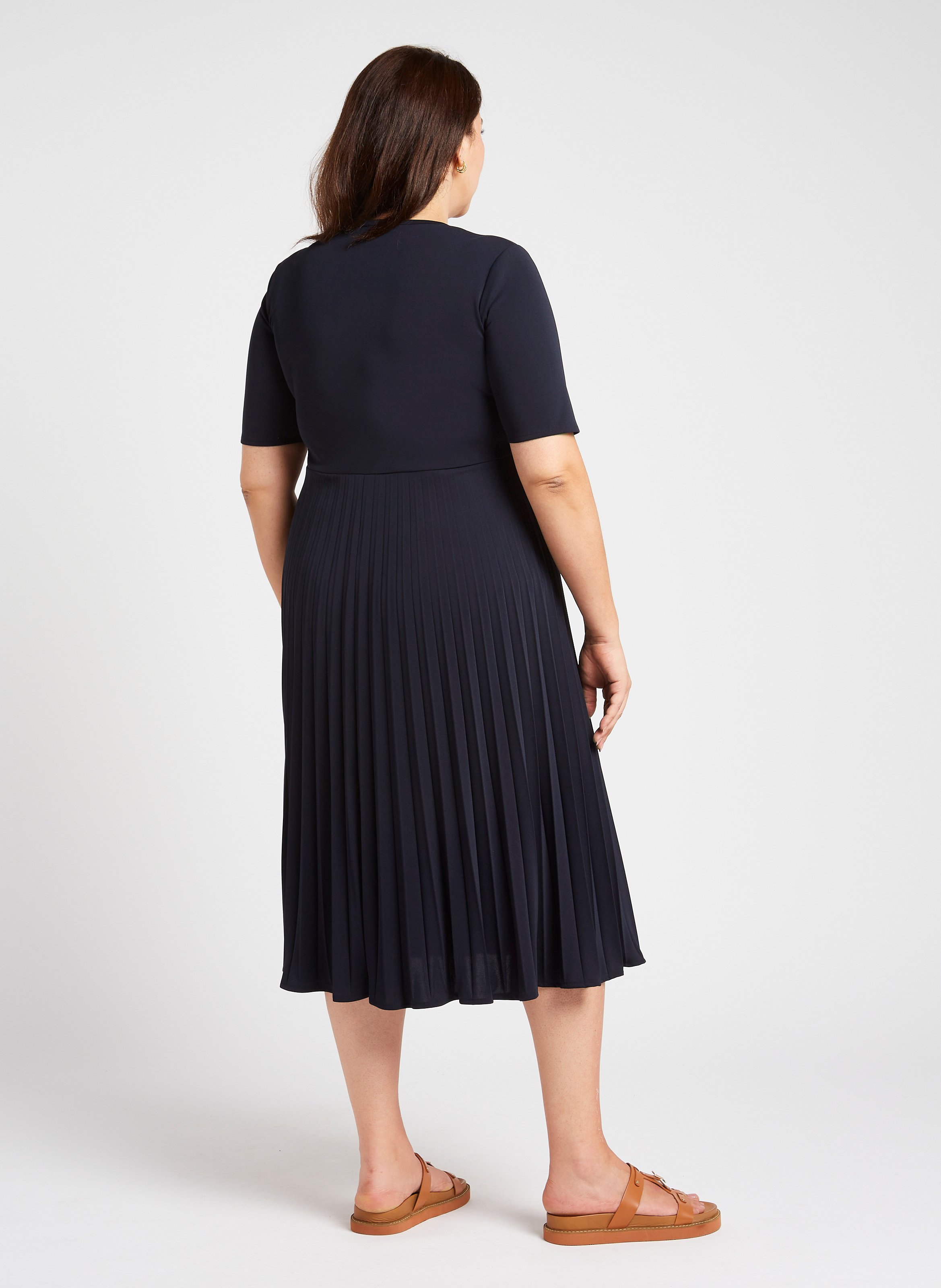 Tailliertes Midikleid PERSONA by Marina Rinaldi Blau