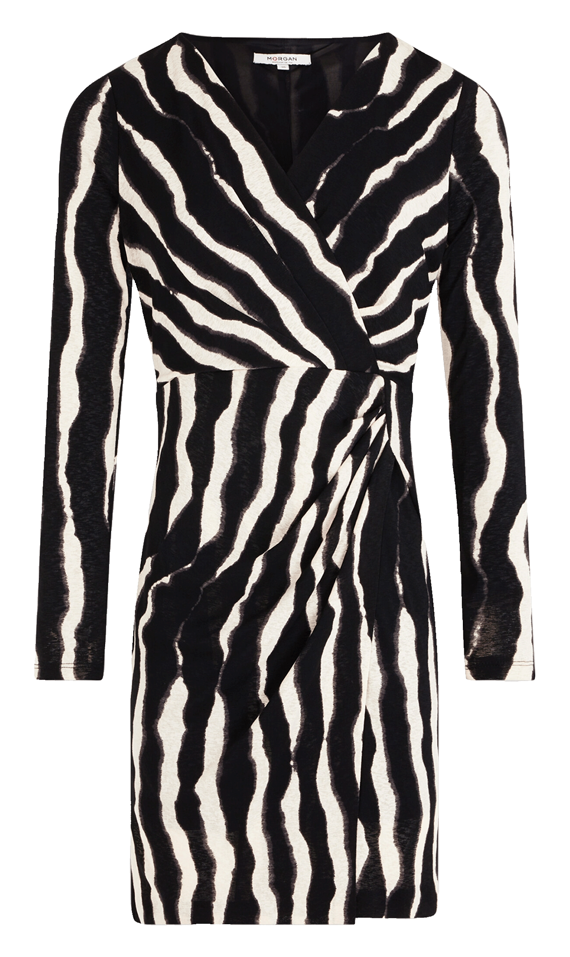 Short V-neck dress Multicolored